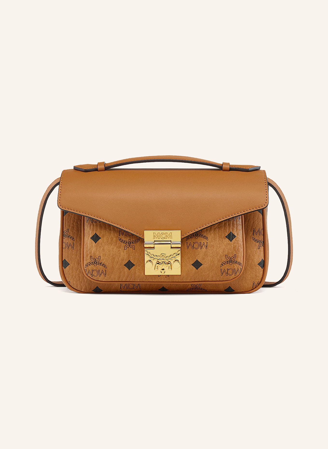 MCM TRACY VI MEDIUM crossbody bag, Color: COGNAC (Image 1)