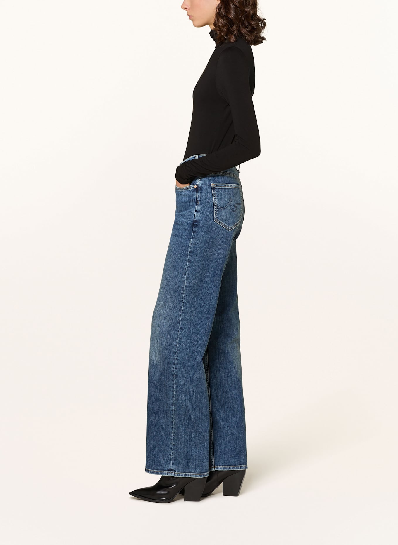 AG jeans Island Wide Leg džíny NEW BAGGY: TINY TRINITY PLAZA