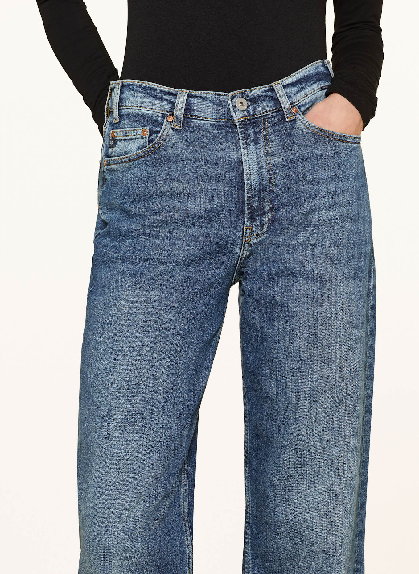 AG jeans Island Wide Leg džíny NEW BAGGY: TINY TRINITY PLAZA