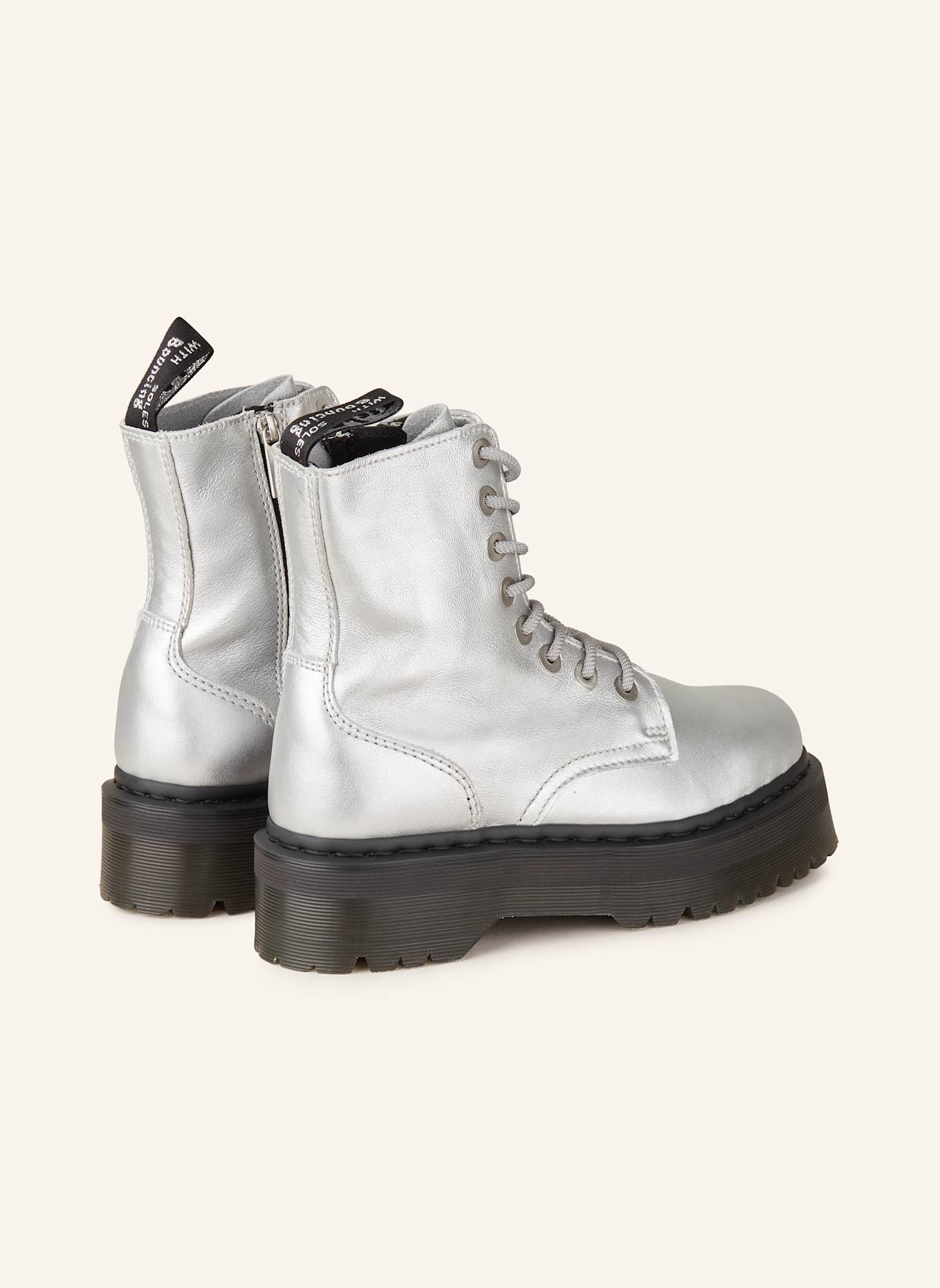 Dr. Martens Plateau-Boots JADON: SILBER