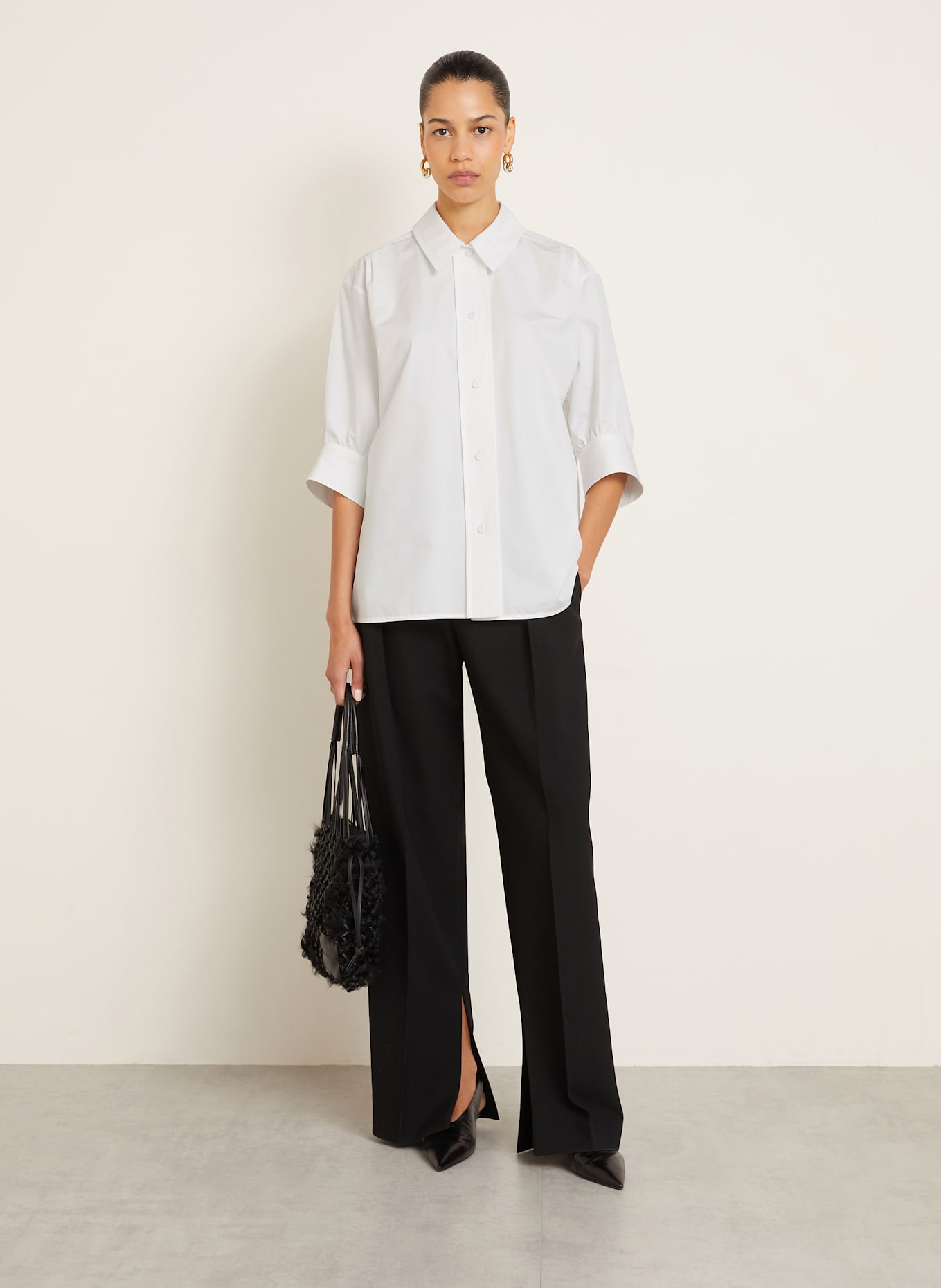 JIL SANDER chemise: BLANC