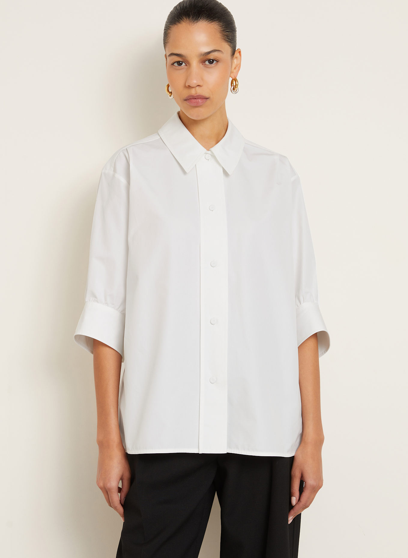 JIL SANDER chemise: BLANC