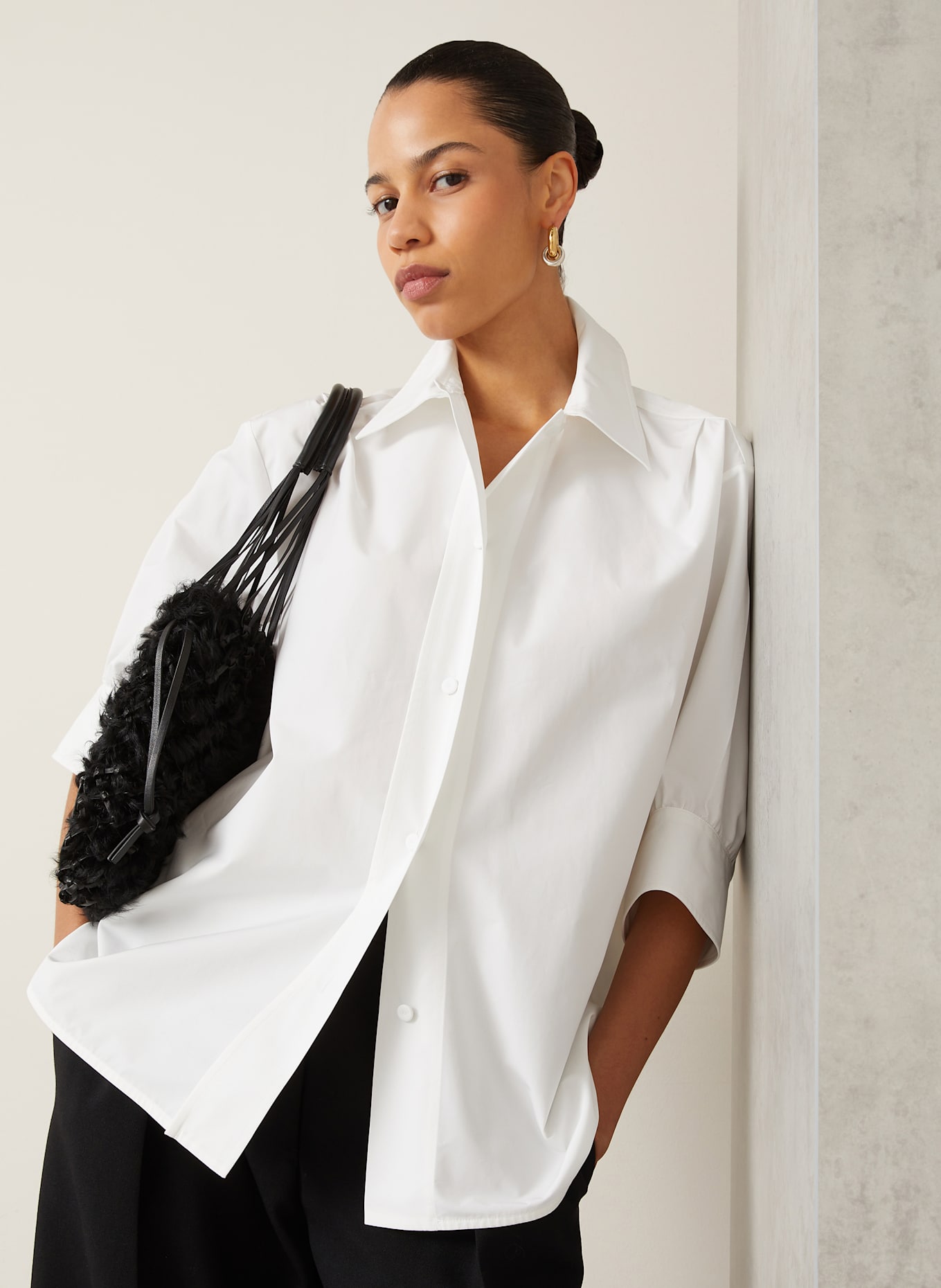 JIL SANDER chemise: BLANC