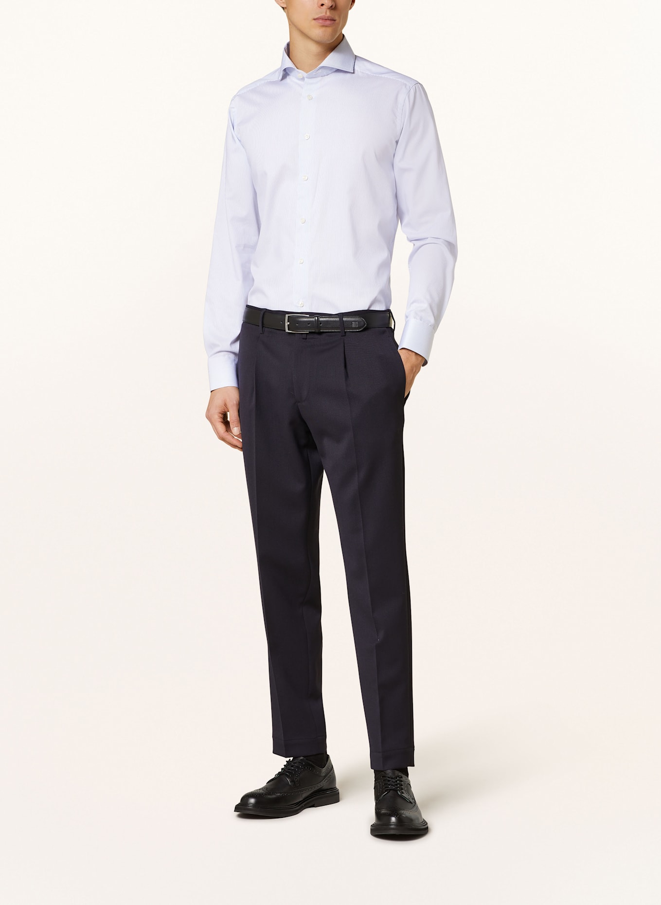 ETON Hemd Slim Fit: WEISS / BLAU