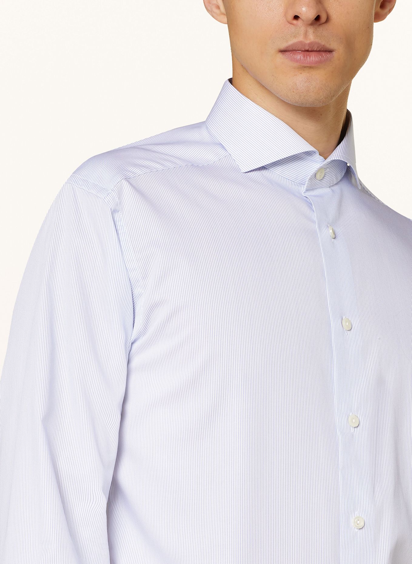 ETON Hemd Slim Fit: WEISS / BLAU