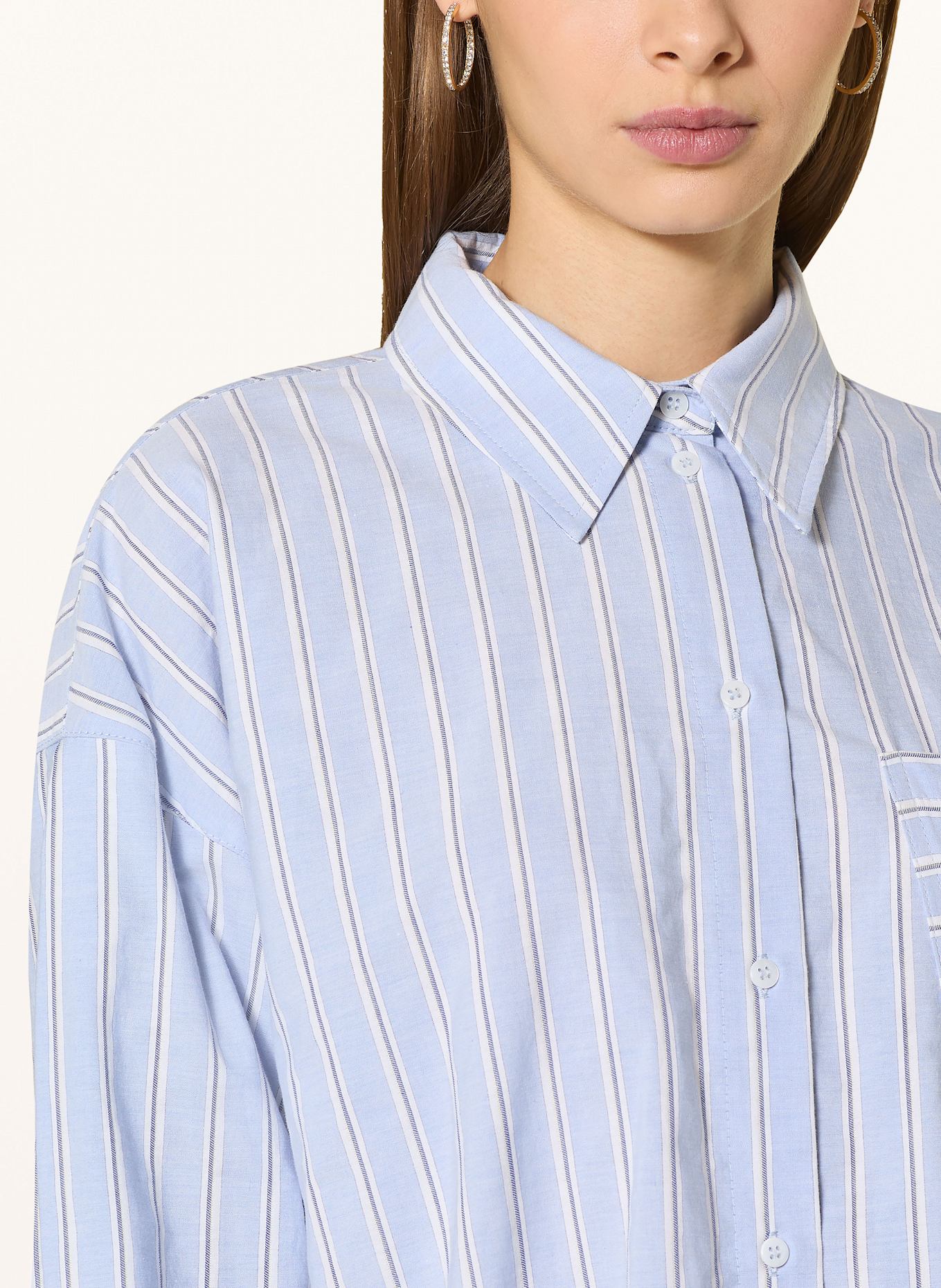 ELIAS RUMELIS Shirt blouse NALIANDRA: LIGHT BLUE / WHITE
