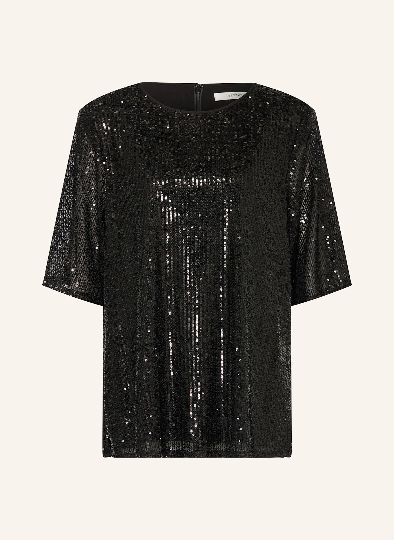 Black blouse with sequins on sale