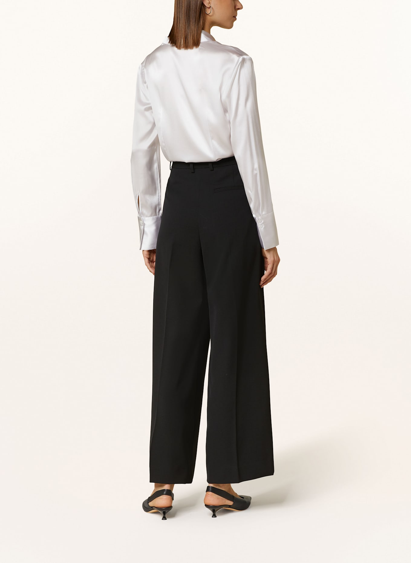 HERZEN'S ANGELEGENHEIT Shirt blouse in silk: LIGHT GRAY