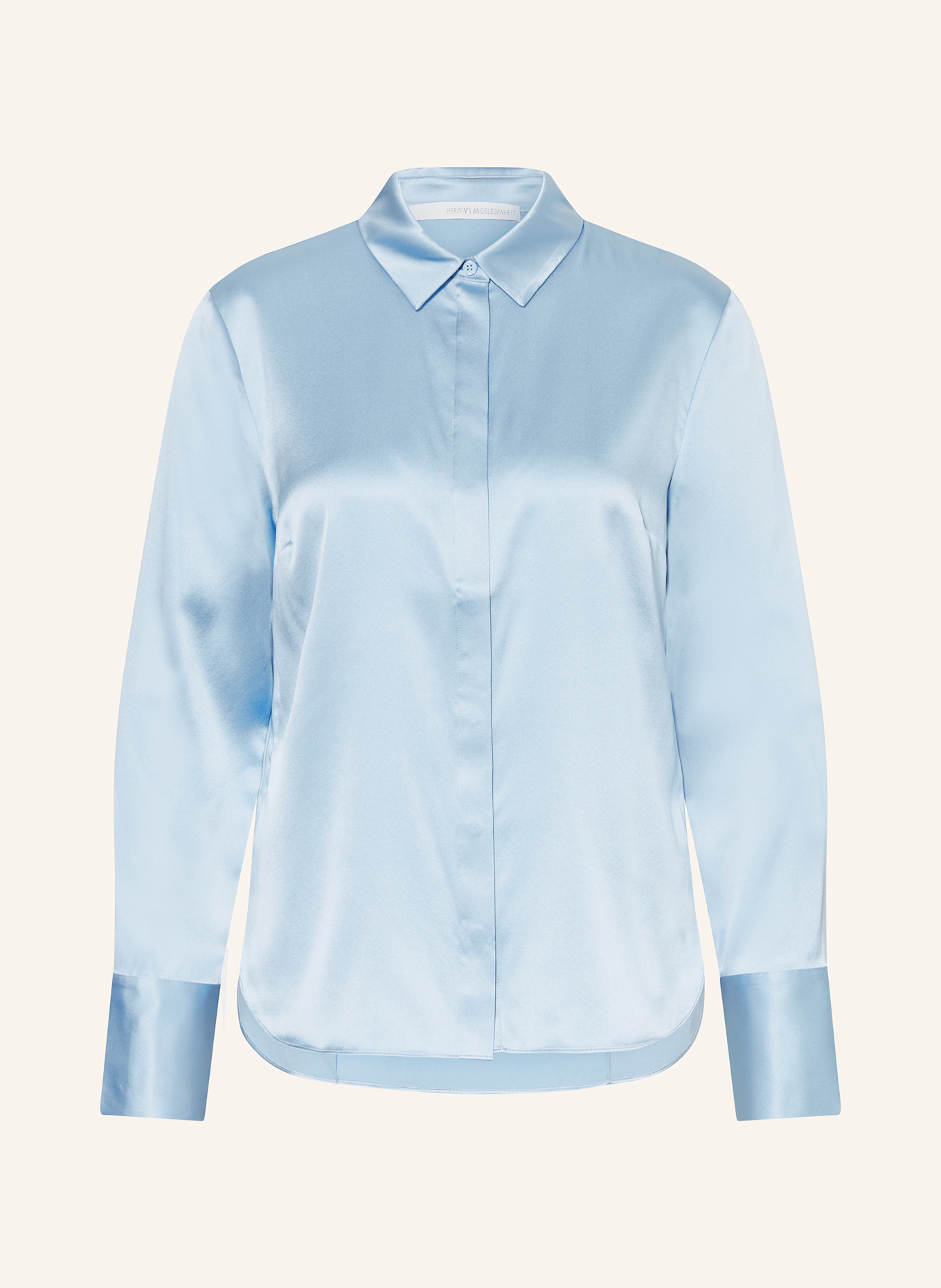HERZEN'S ANGELEGENHEIT Koszula z jedwabiu: JASNONIEBIESKI