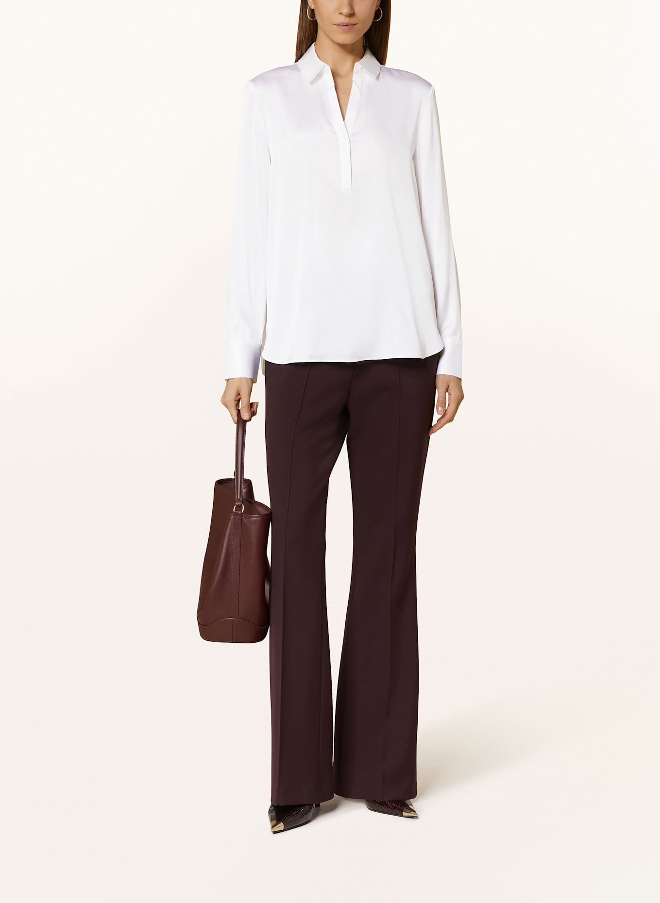 HERZEN'S ANGELEGENHEIT Bluzka z jedwabiu: BIAŁY