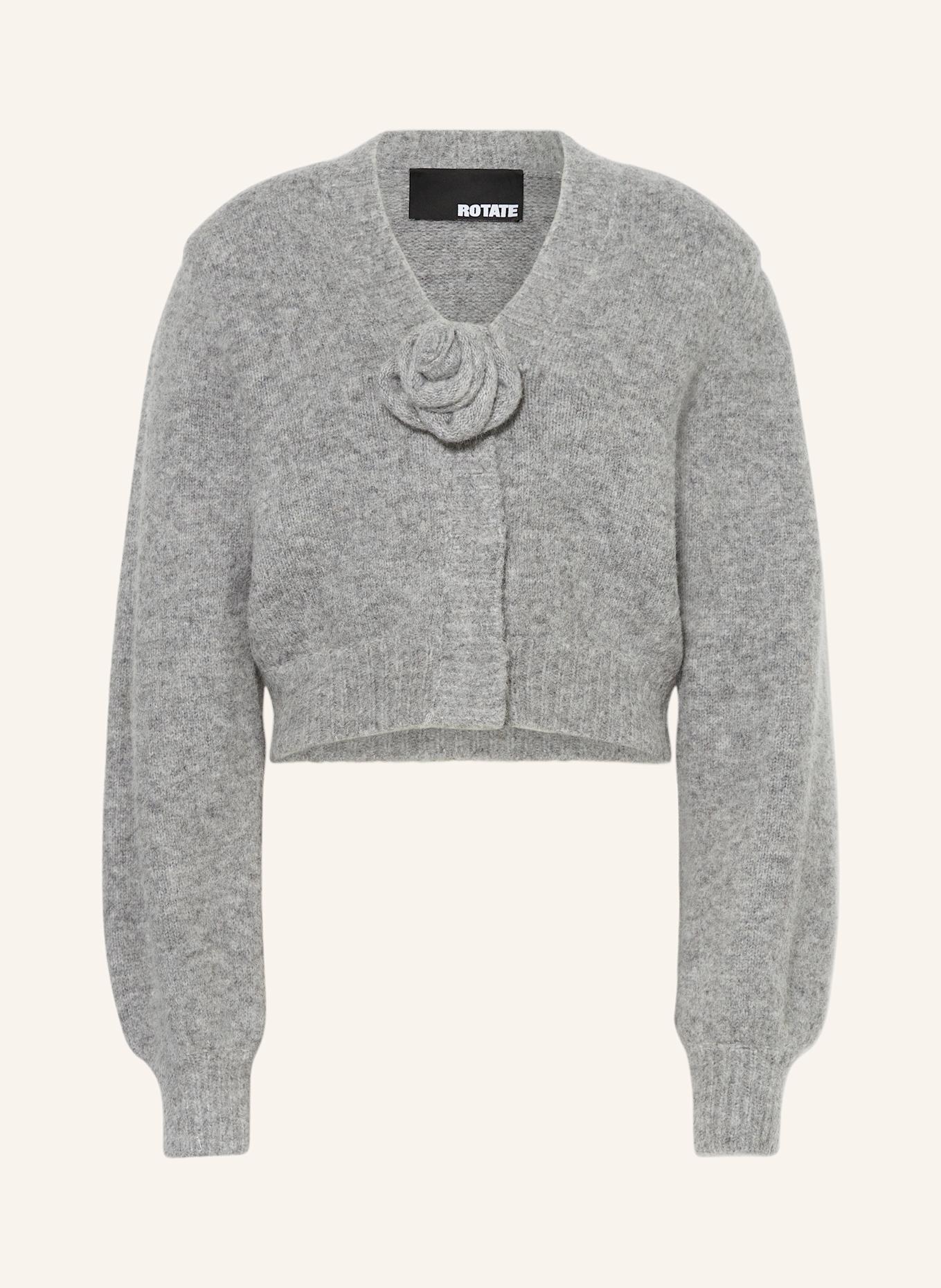 ROTATE Cardigan with alpaca: GRAY