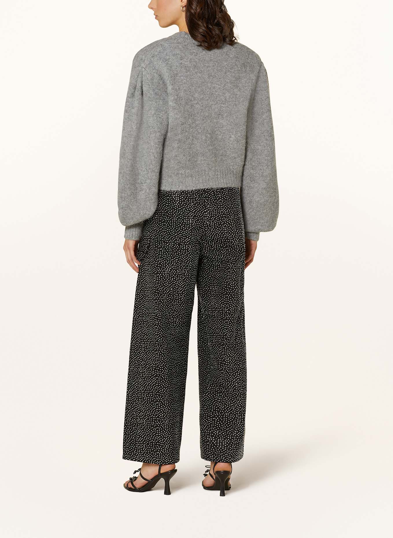 ROTATE Cardigan with alpaca: GRAY