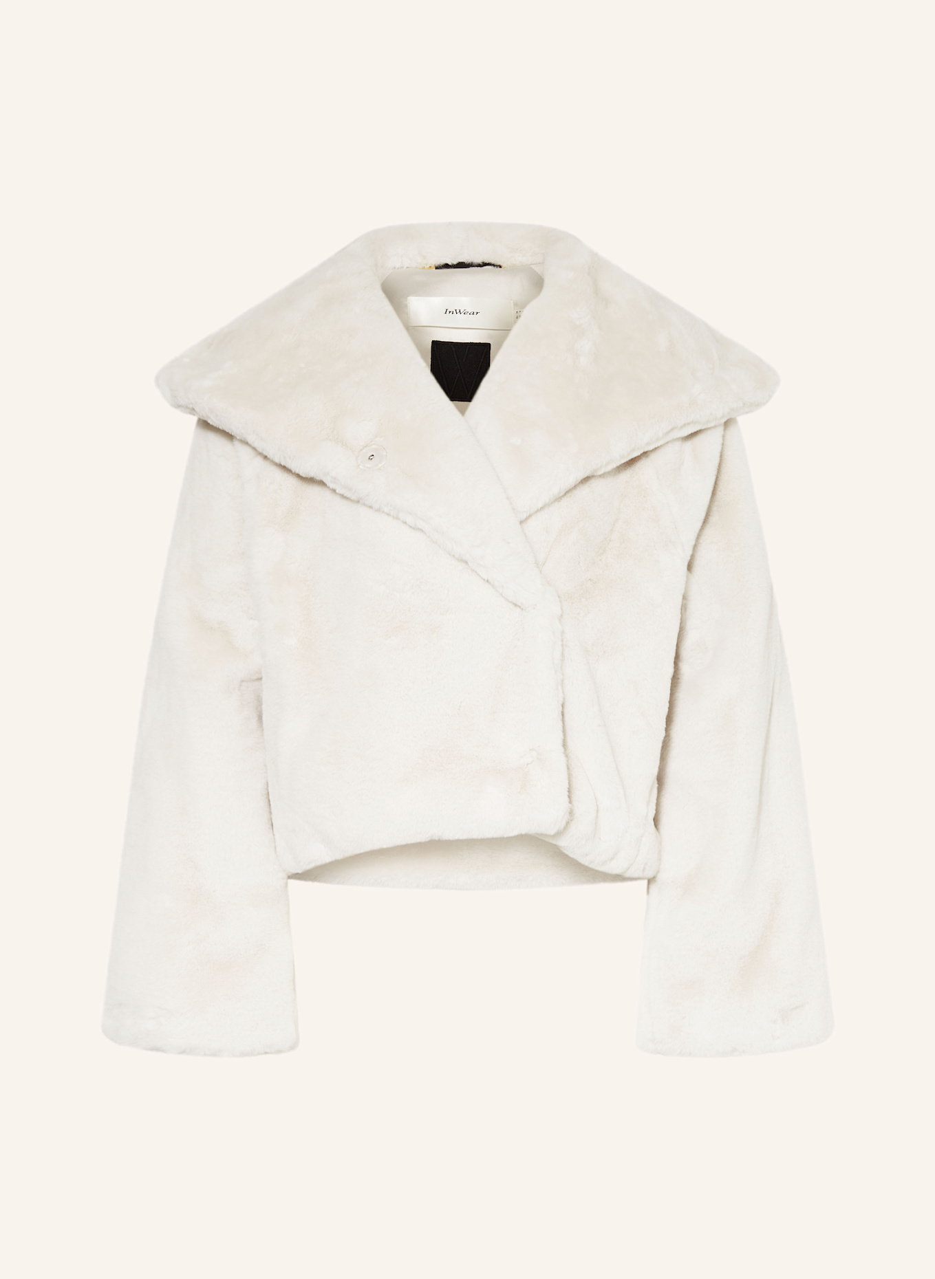 InWear Veste en fourrure synthétique YONEKOIW: CRÈME