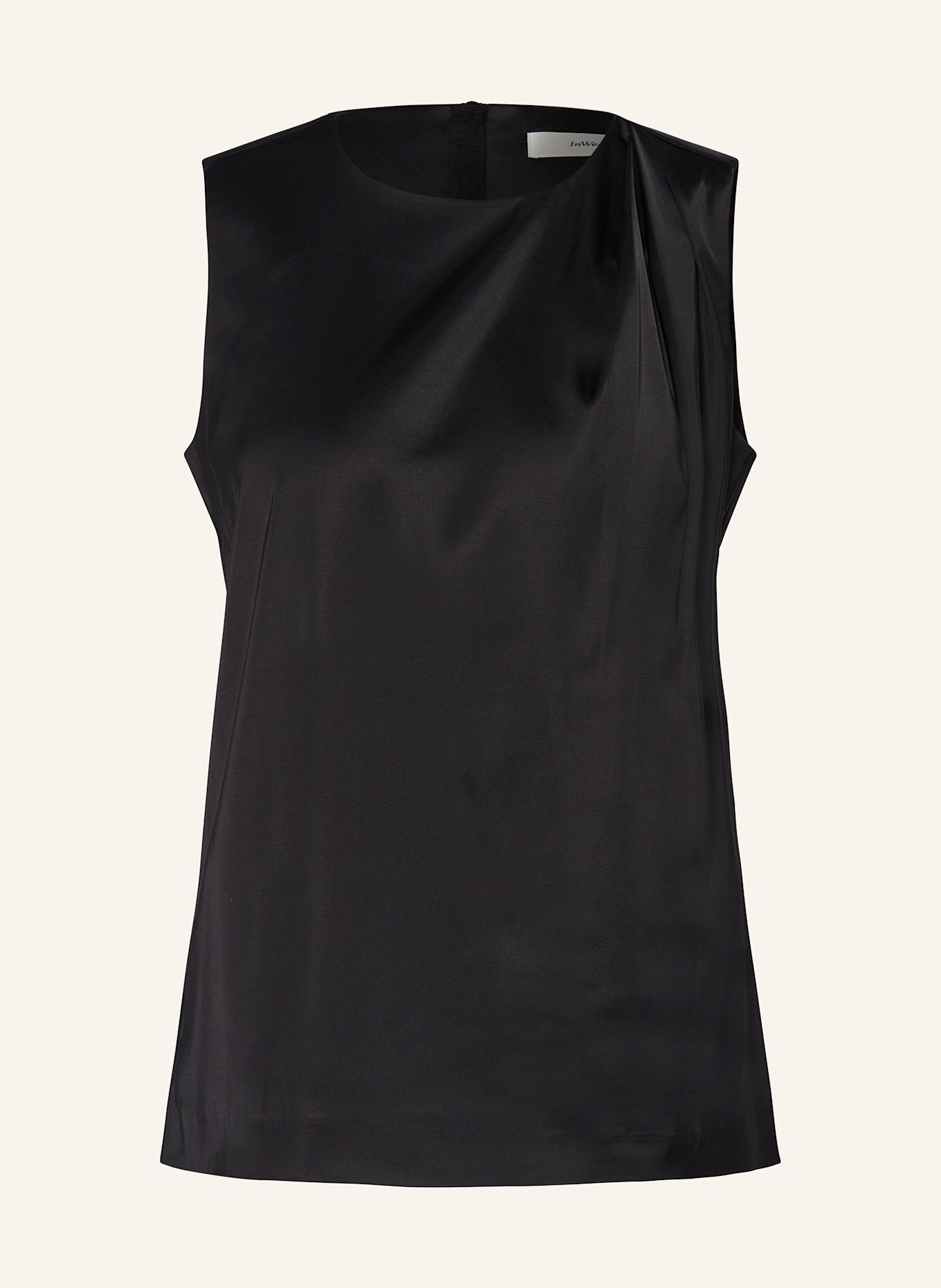 InWear Halenkový top ZILKYIW: ČERNÁ