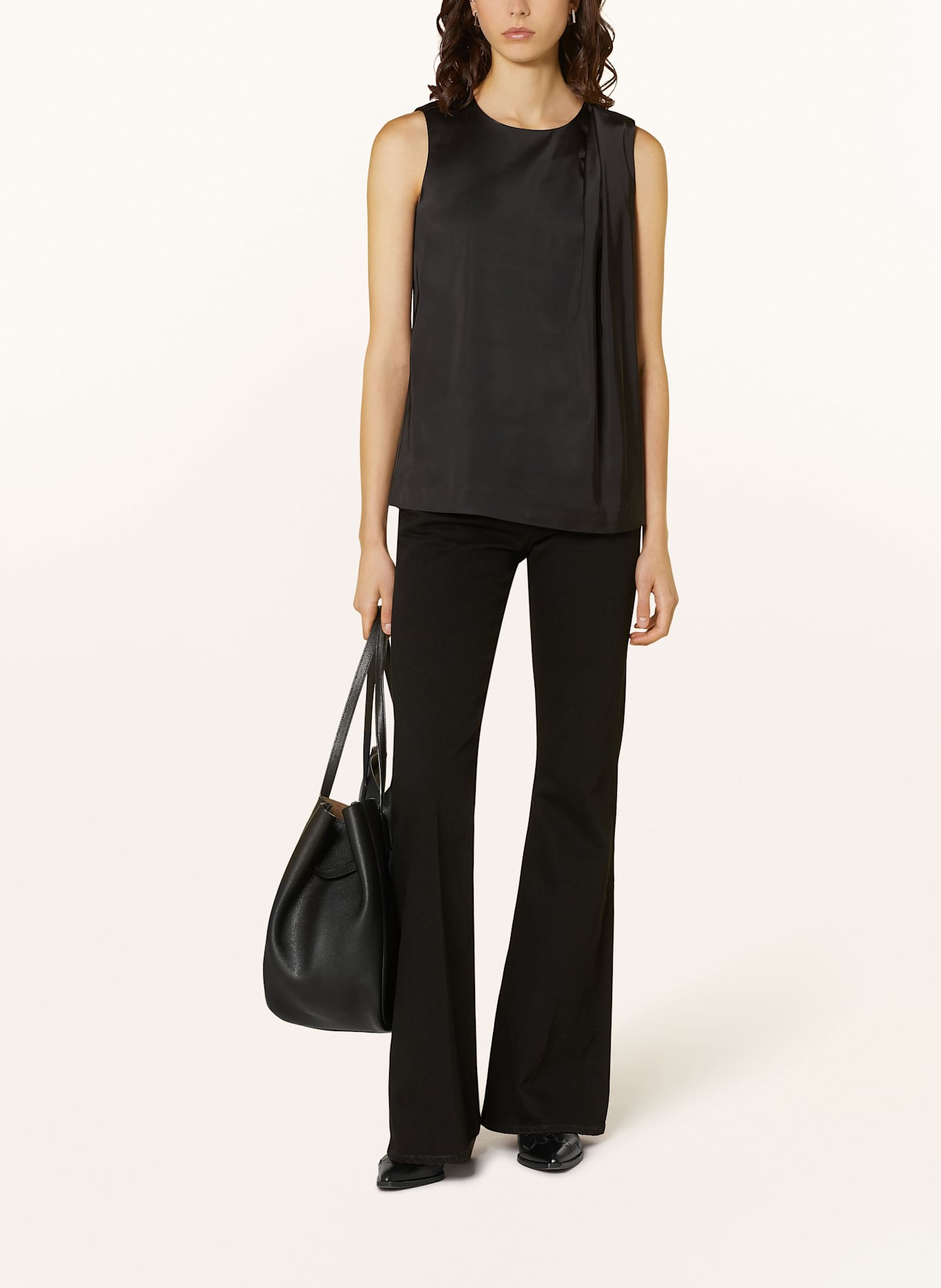 InWear Halenkový top ZILKYIW: ČERNÁ