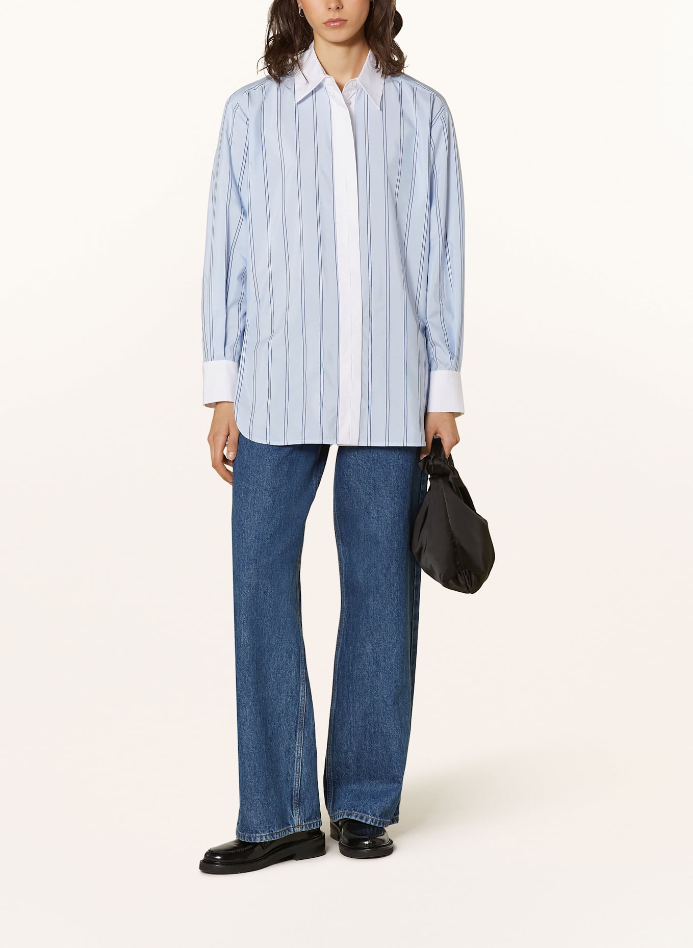 InWear Košilová halenka MYLEEIW: TMAVĚ MODRÁ/ BÍLÁ/ MODRÁ