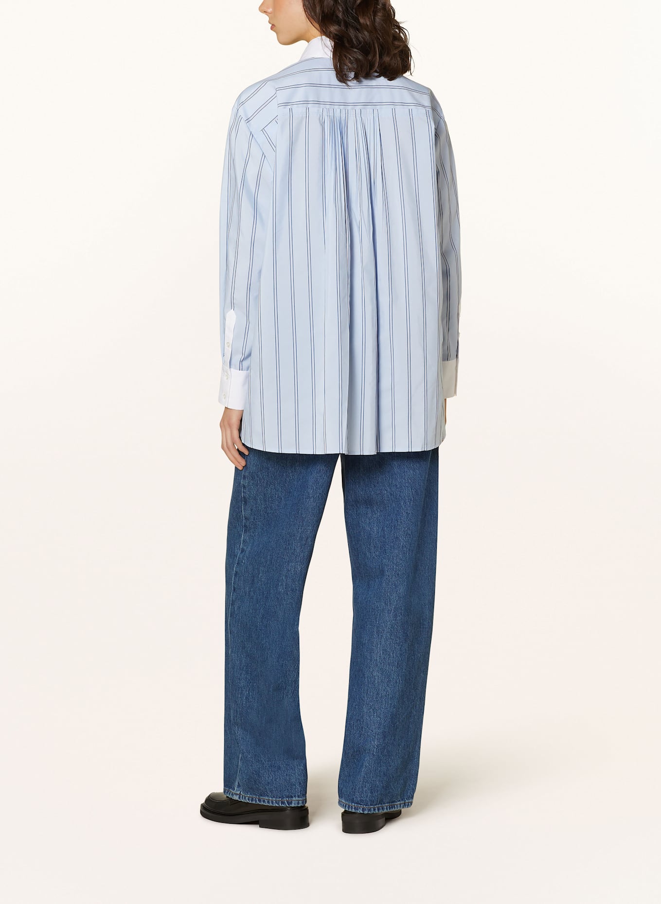 InWear Košilová halenka MYLEEIW: TMAVĚ MODRÁ/ BÍLÁ/ MODRÁ