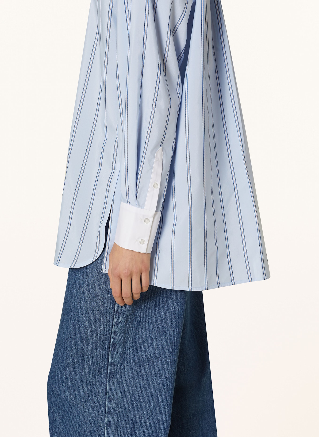 InWear Košilová halenka MYLEEIW: TMAVĚ MODRÁ/ BÍLÁ/ MODRÁ