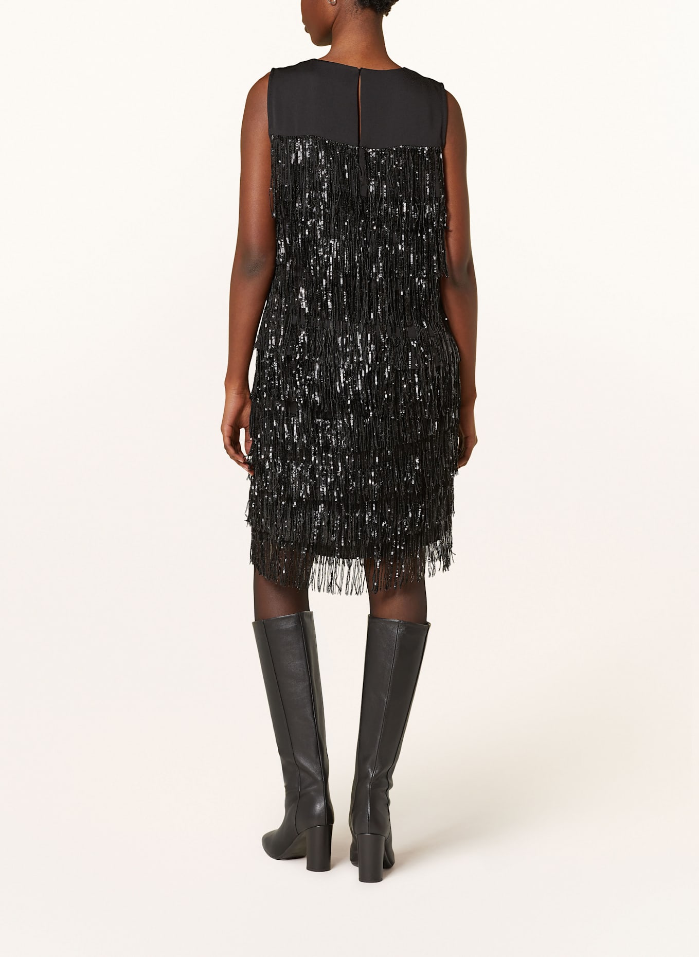 InWear Spódnica DECIMAIW z cekinami: CZARNY