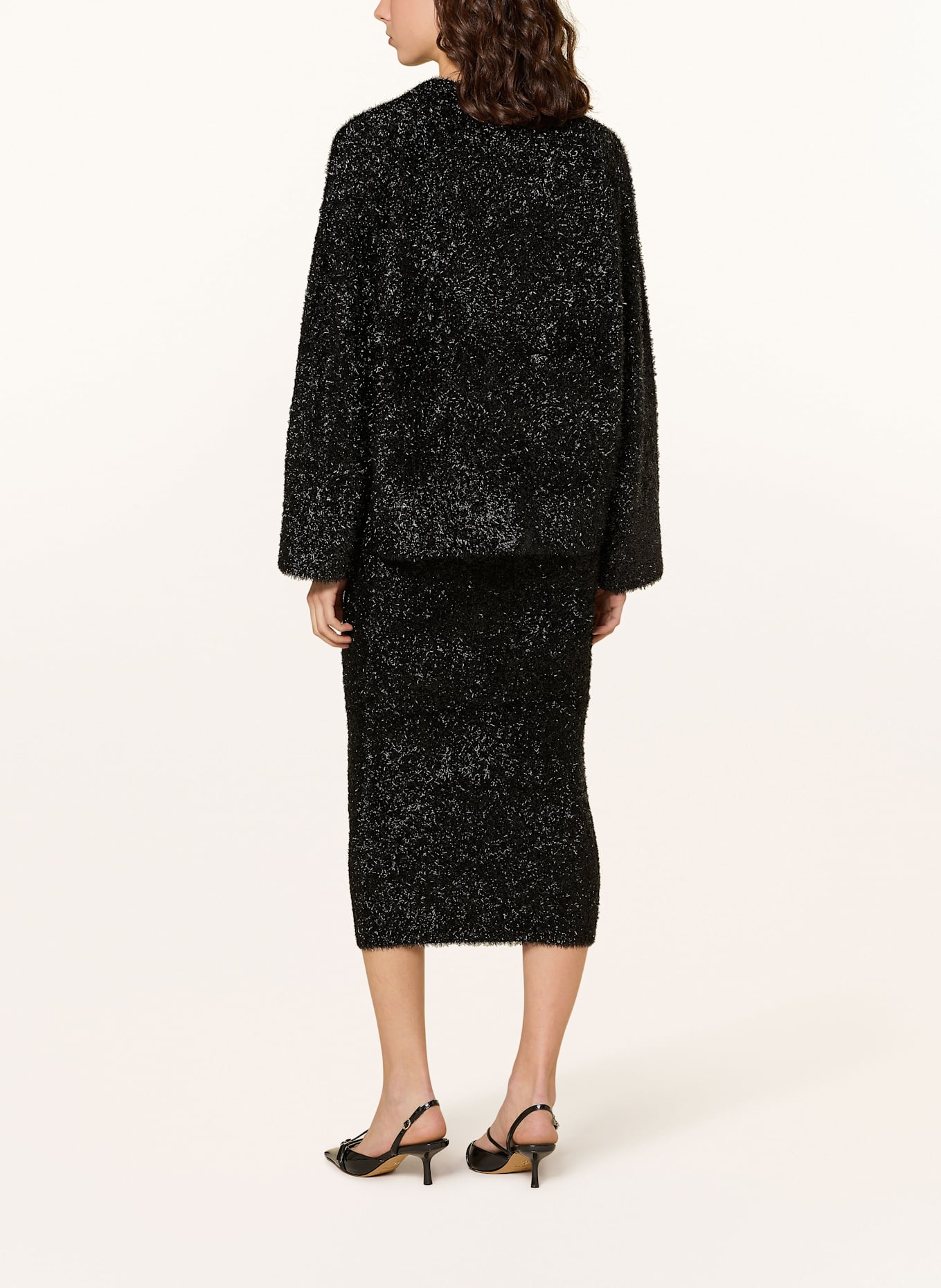 InWear Sweter YELENAIW z błyszczącą przędzą: CZARNY