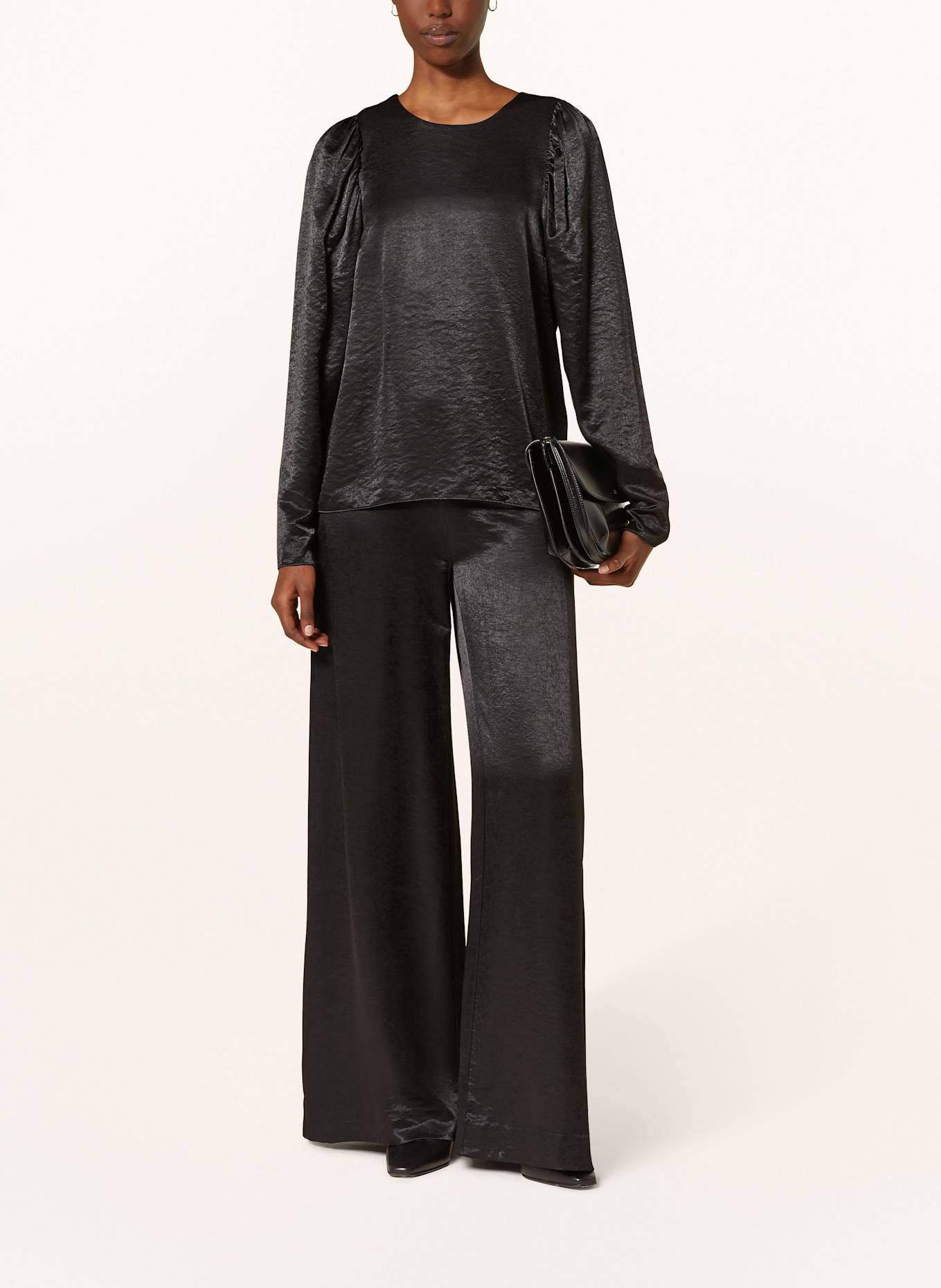 InWear Blusenshirt DIDRAIW aus Satin: SCHWARZ