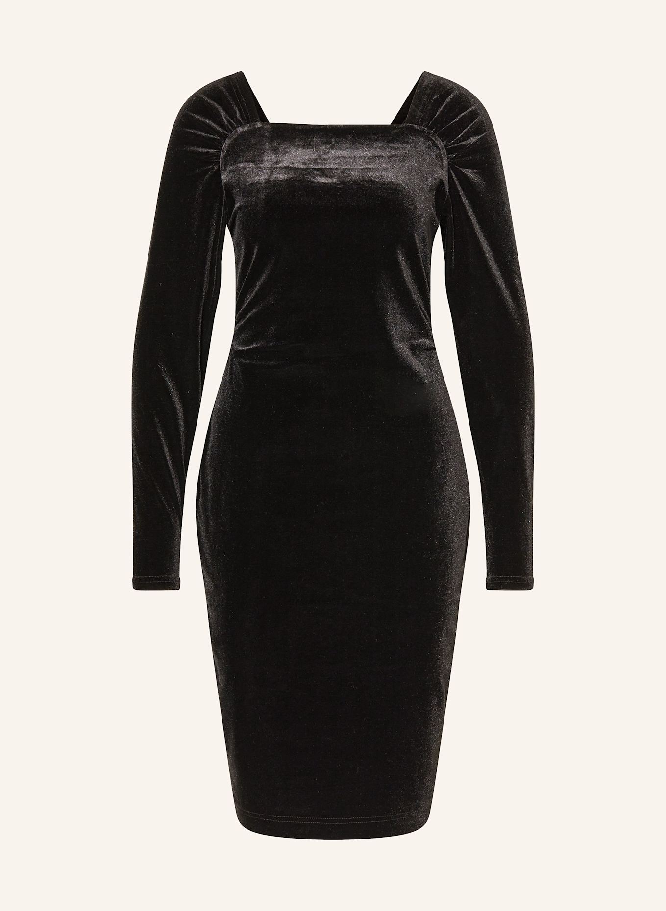 InWear Fluwelen jurk BRYNNIW: ZWART