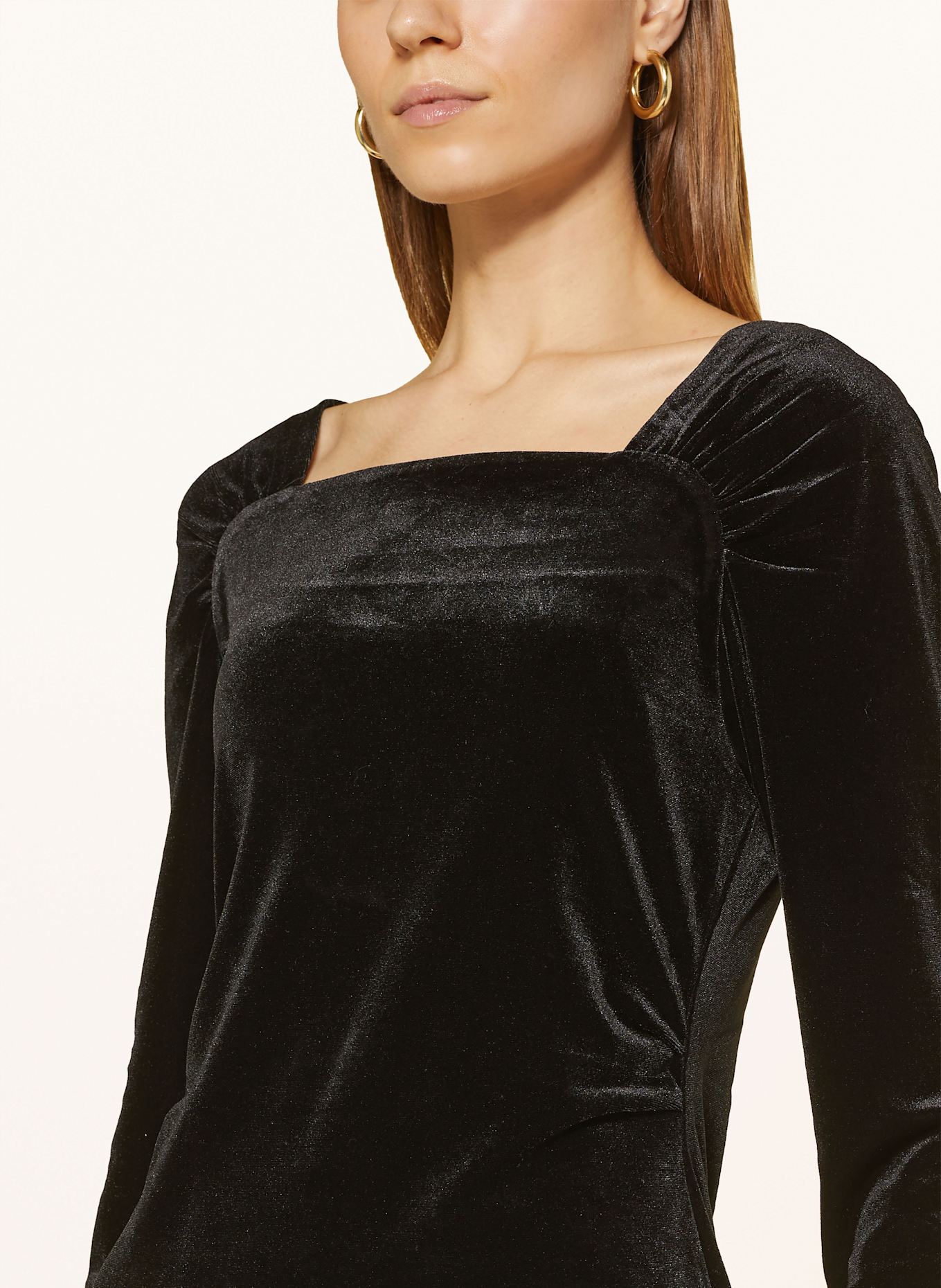 InWear Fluwelen jurk BRYNNIW: ZWART