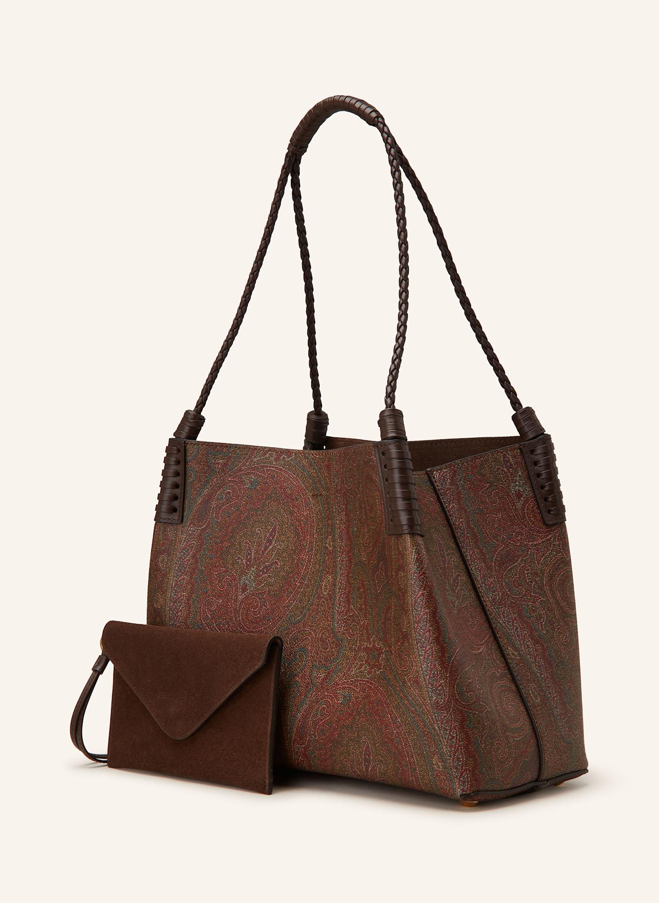ETRO Sac à main SMALL avec pochette: ROUGE FONCÉ / MARRON FONCÉ