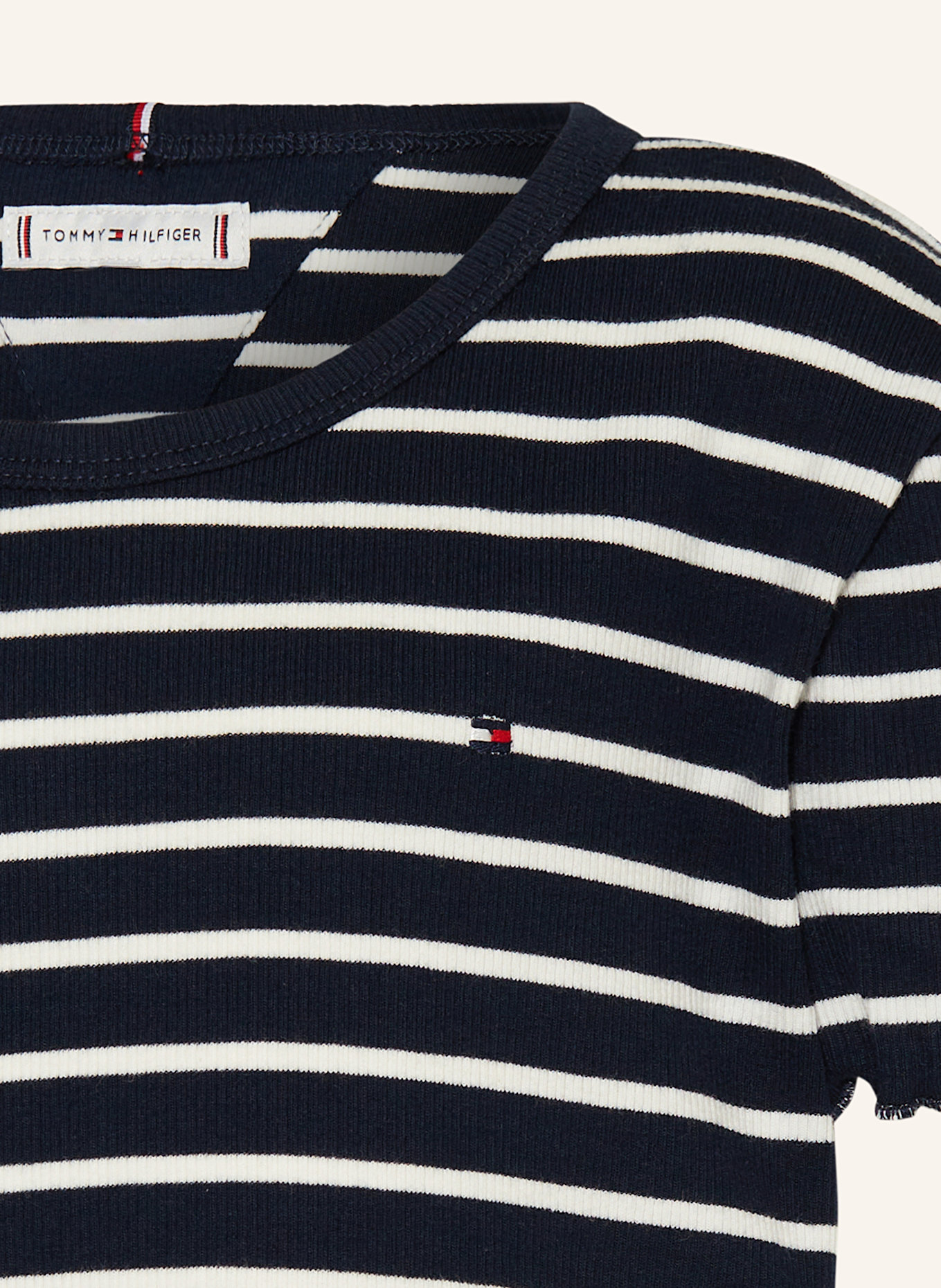 TOMMY HILFIGER T-shirt: GRANATOWY / BIAŁY