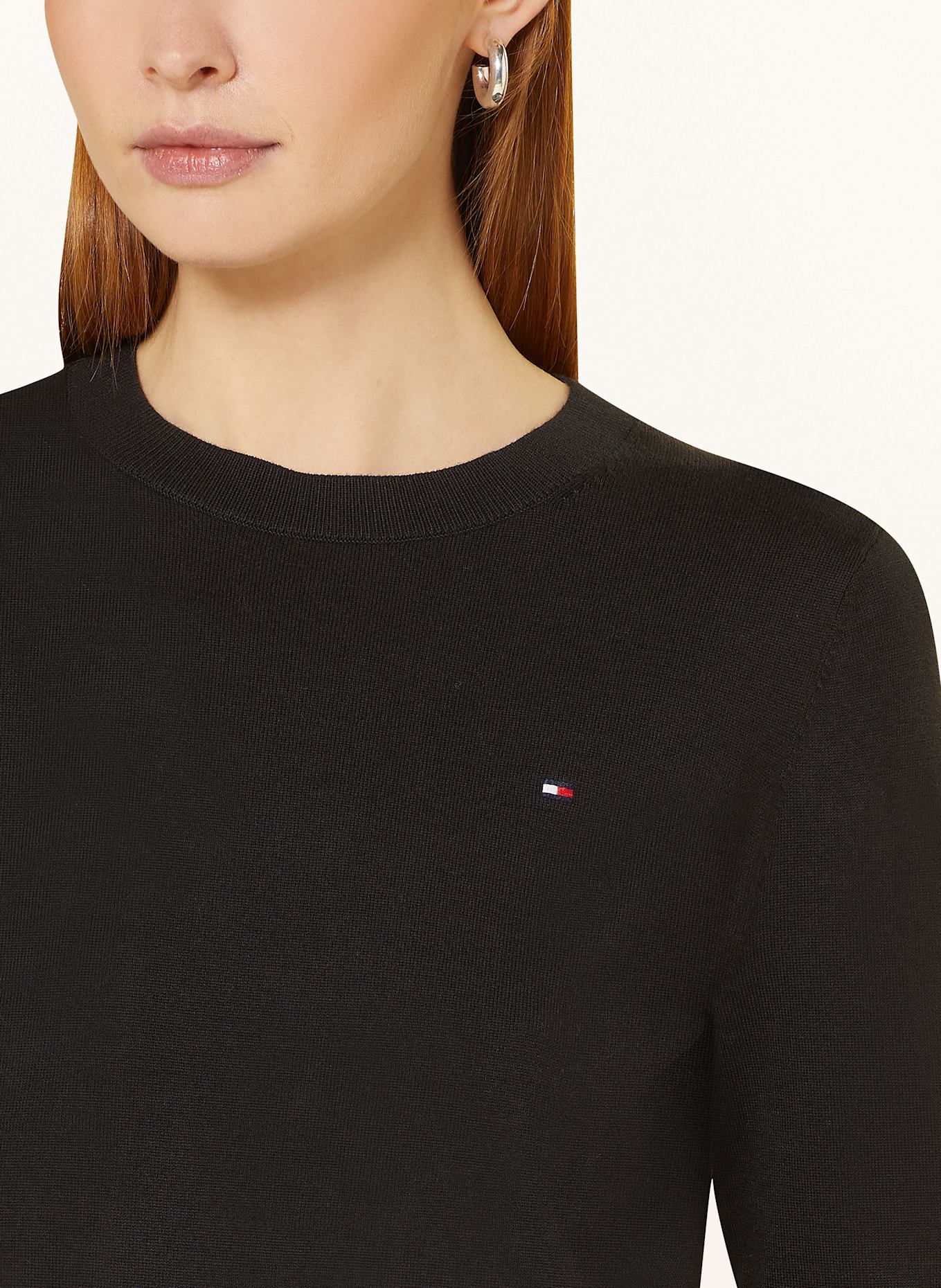 TOMMY HILFIGER Pullover: SCHWARZ