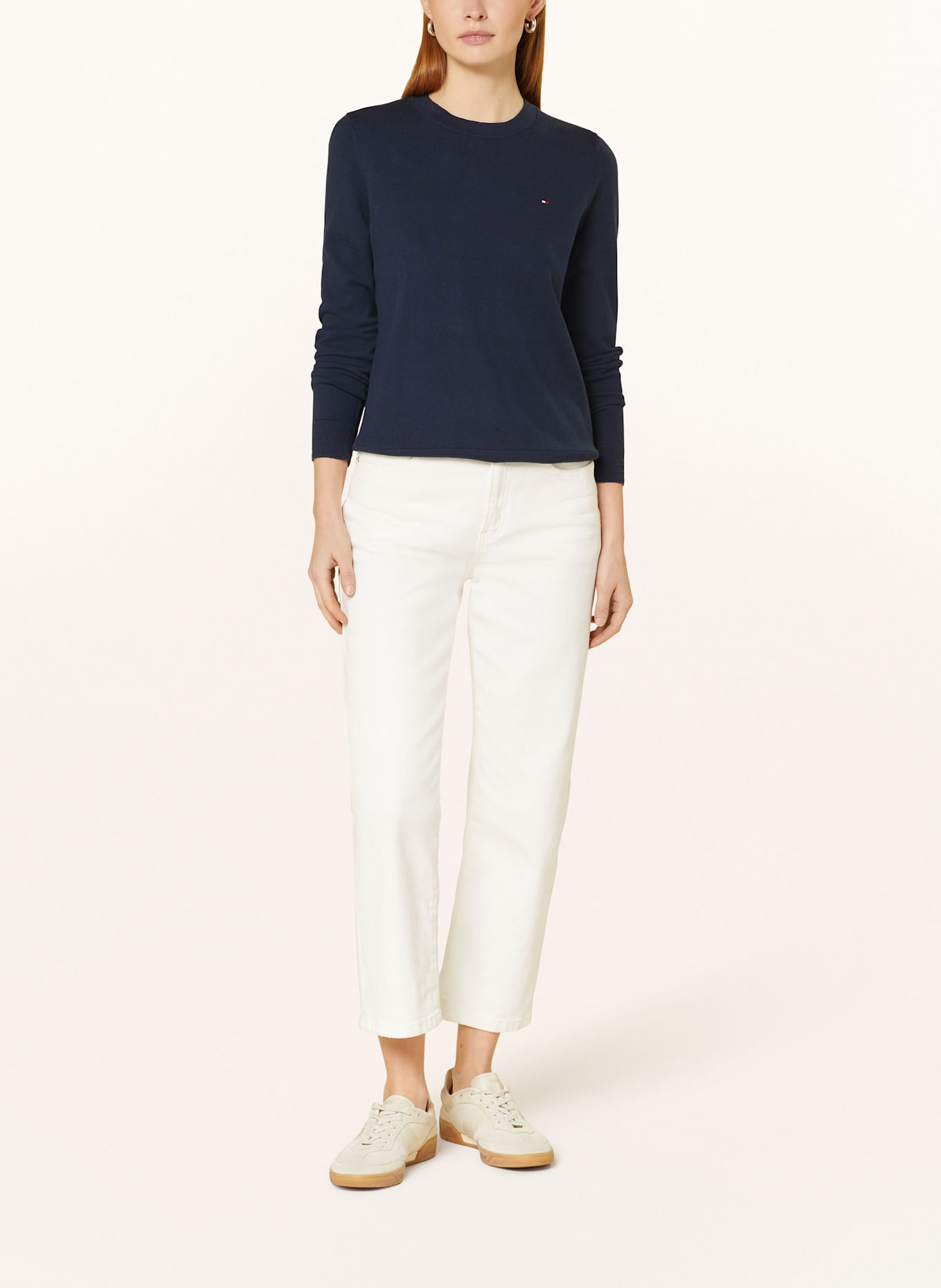 TOMMY HILFIGER Sweter: GRANATOWY