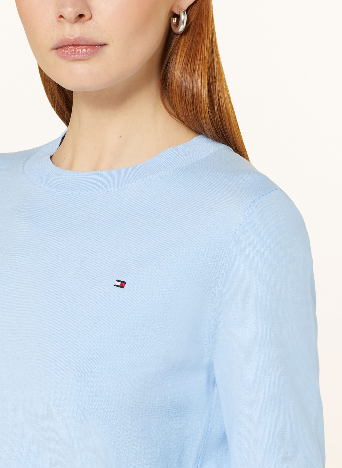 TOMMY HILFIGER Pullover: HELLBLAU