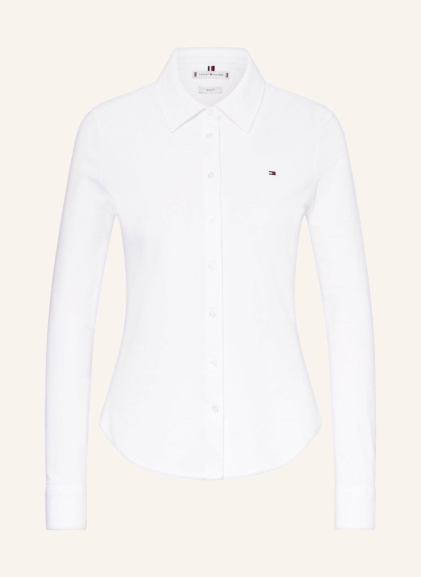 TOMMY HILFIGER Koszula z piki: BIAŁY