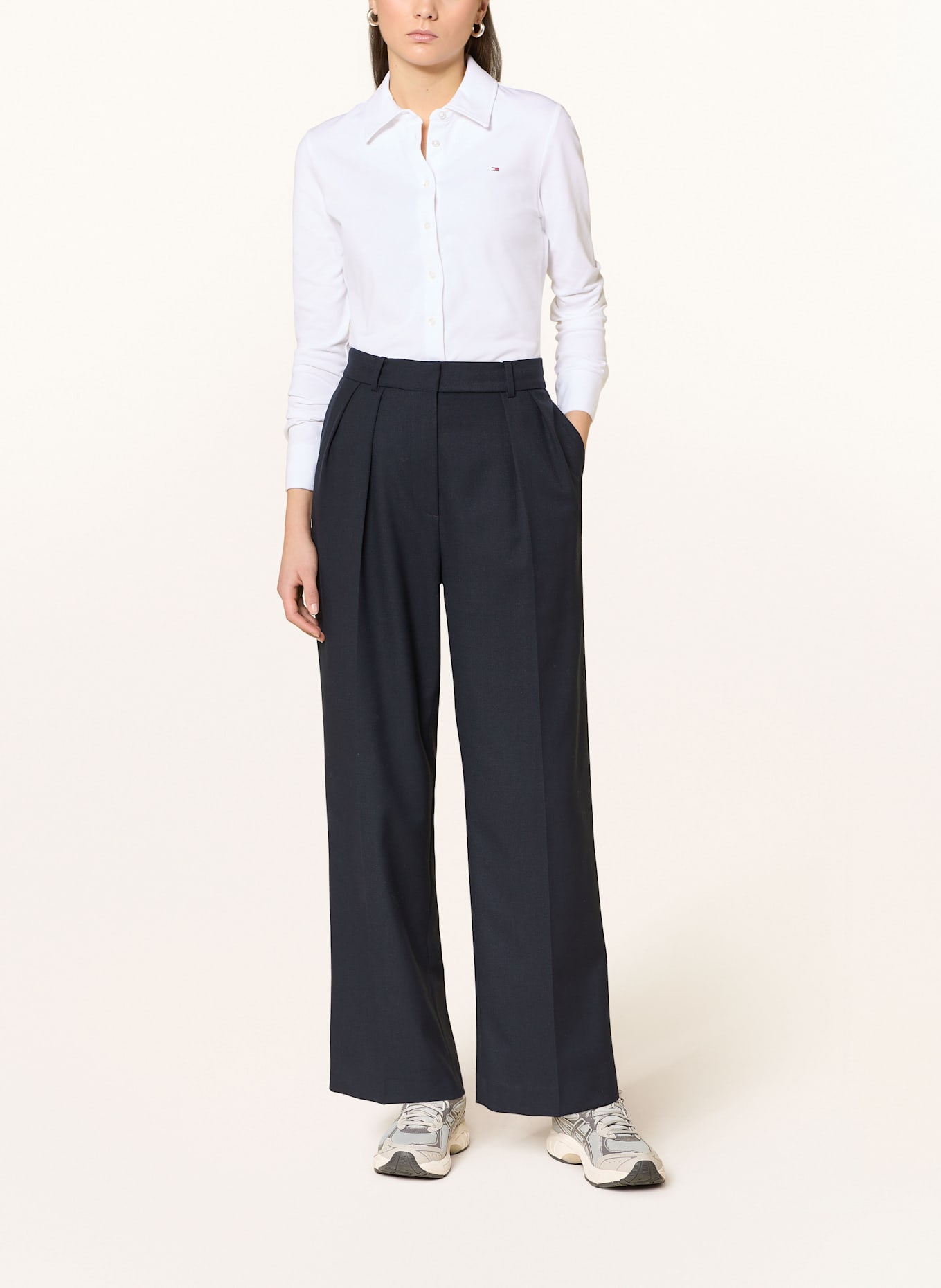 TOMMY HILFIGER Koszula z piki: BIAŁY