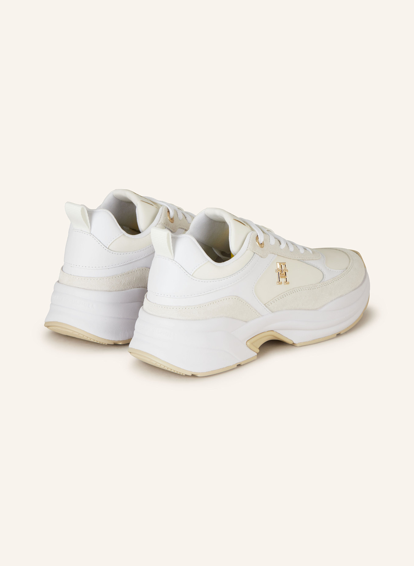 TOMMY HILFIGER Sneaker: CREME / WEISS