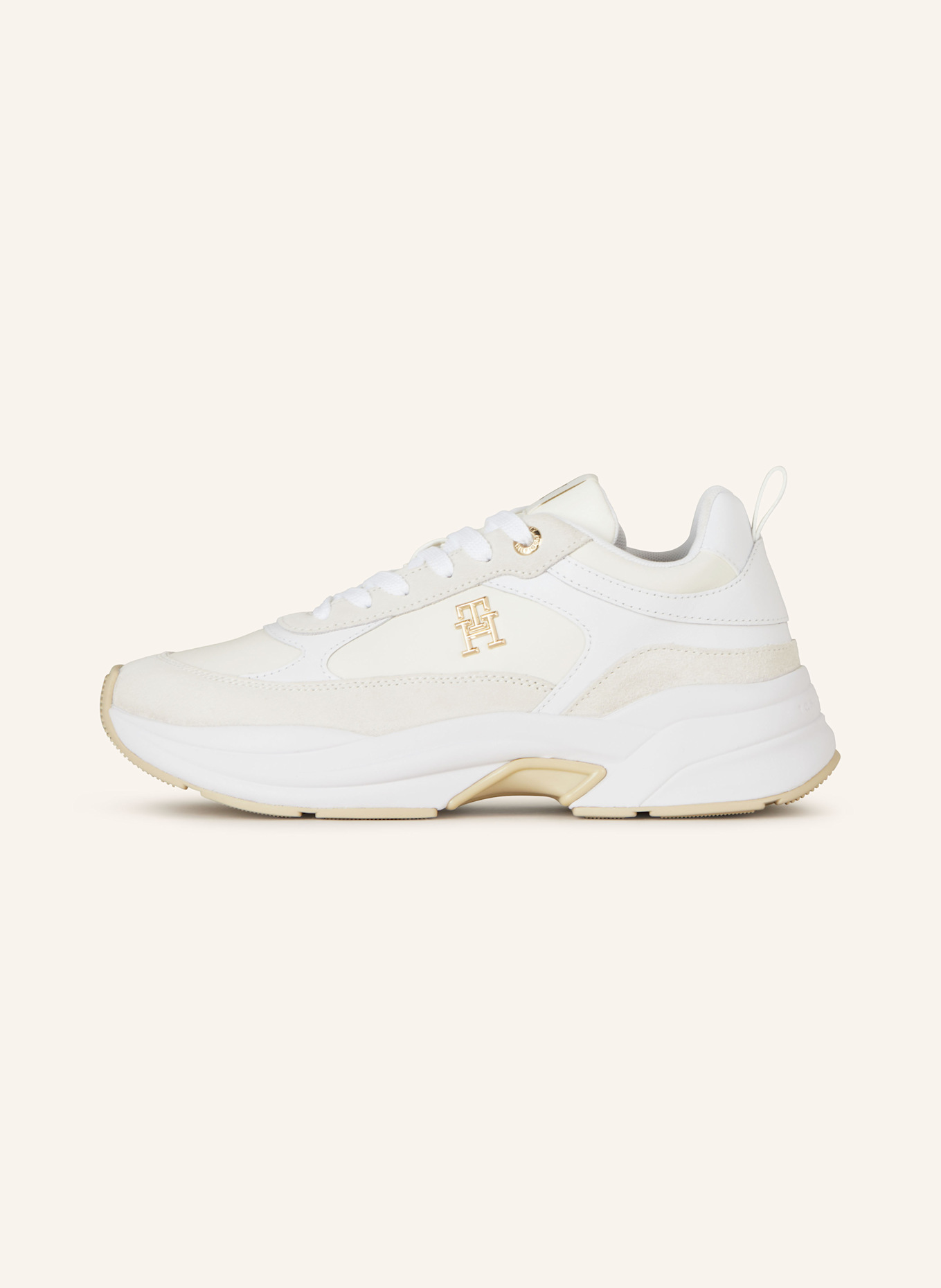 TOMMY HILFIGER Sneaker: CREME / WEISS