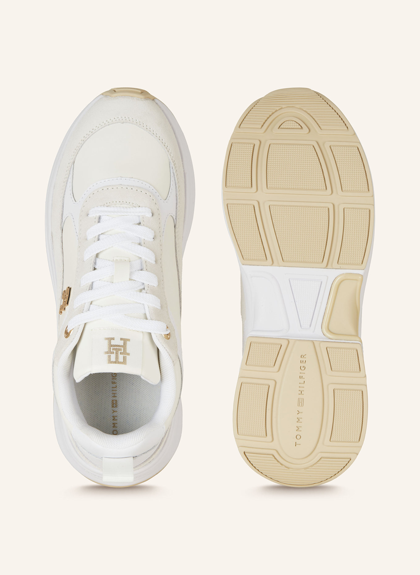 TOMMY HILFIGER Sneaker: CREME / WEISS