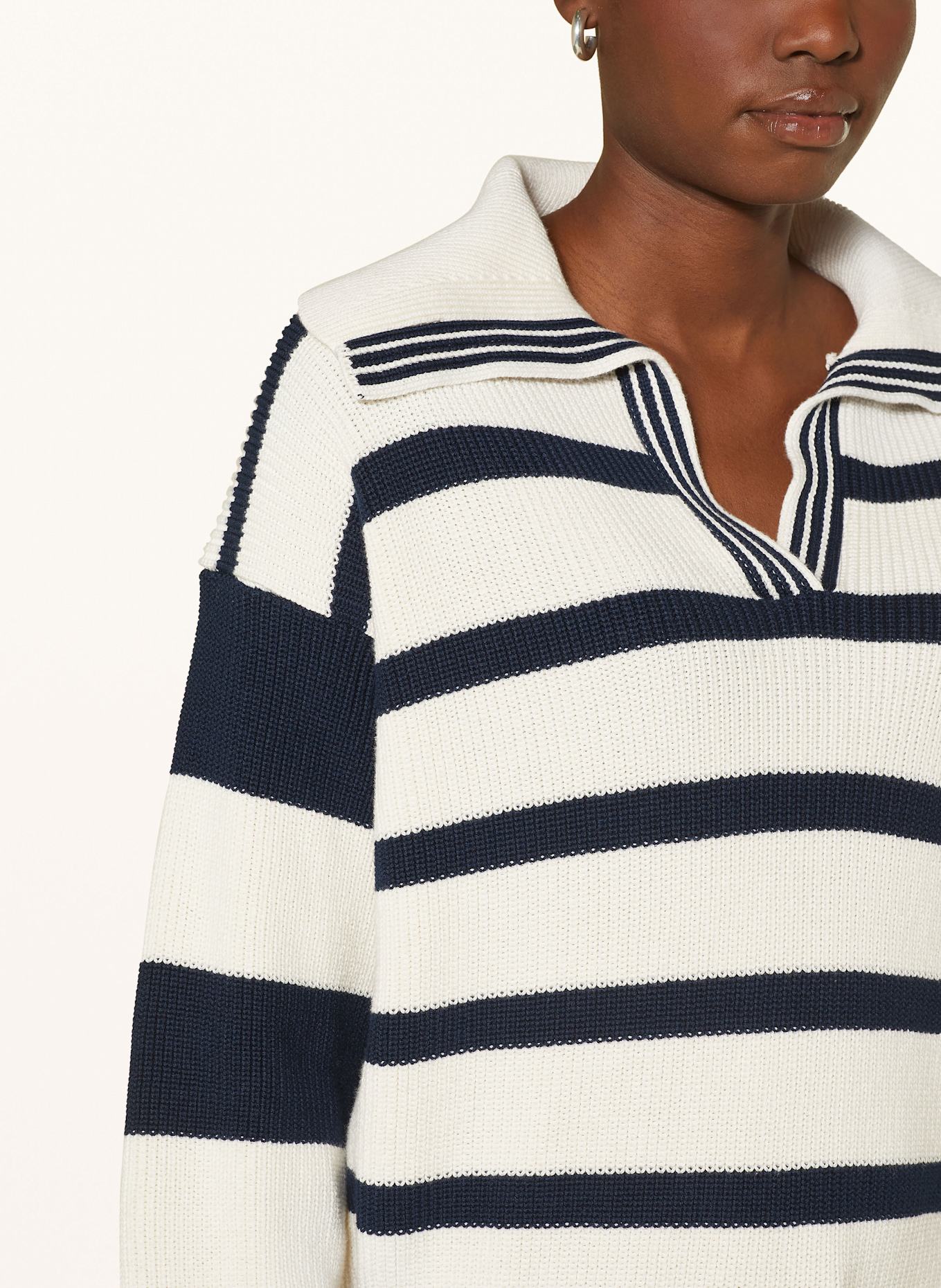 TOMMY HILFIGER Sweater in ecru dark blue