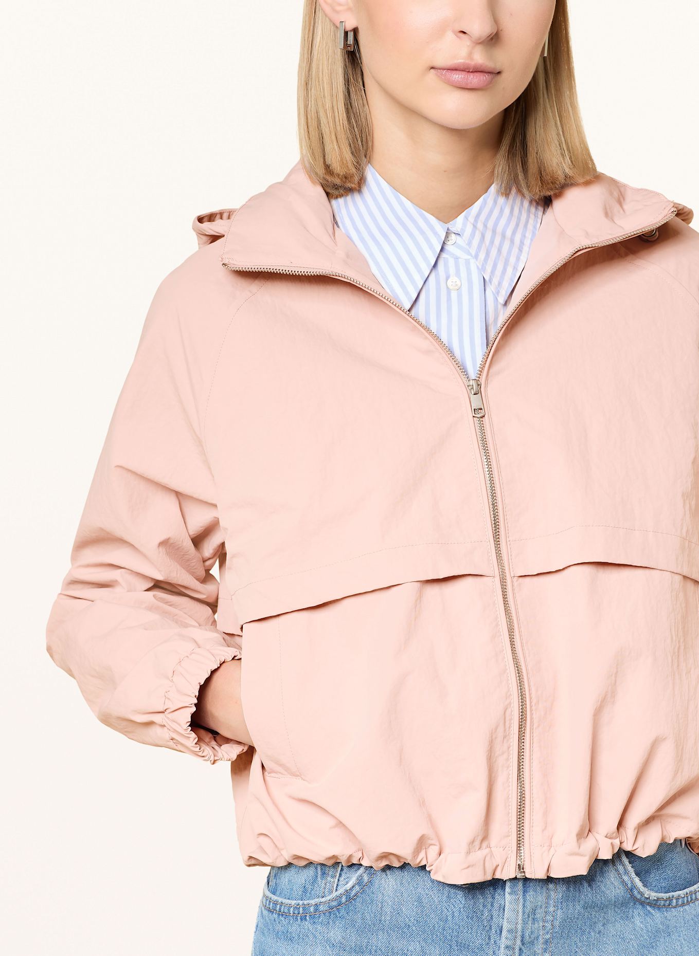 TOMMY HILFIGER Krótka wiatrówka: BLADORÓŻOWY