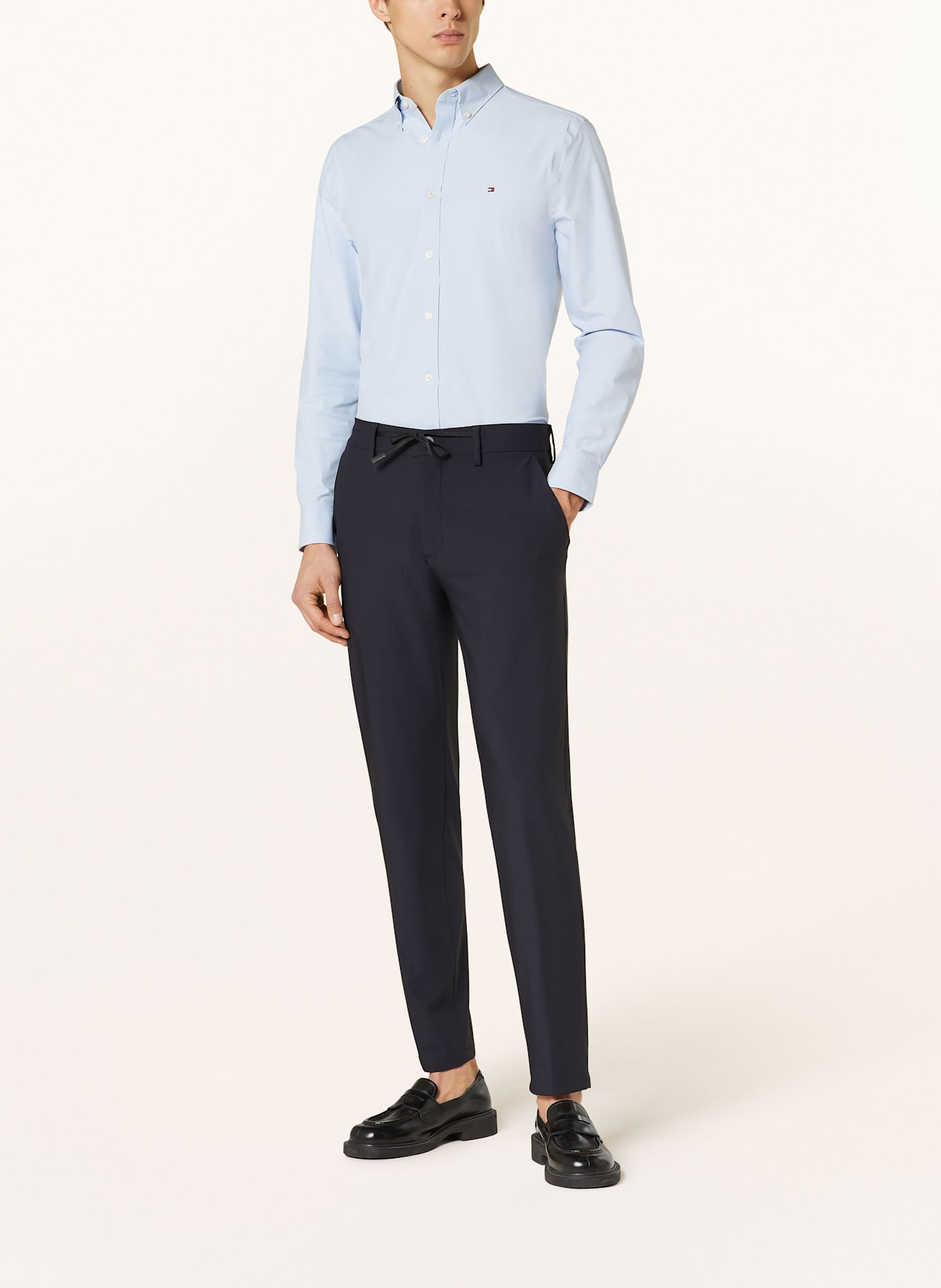 TOMMY HILFIGER Hemd PERFORMANCE Slim Fit: HELLBLAU