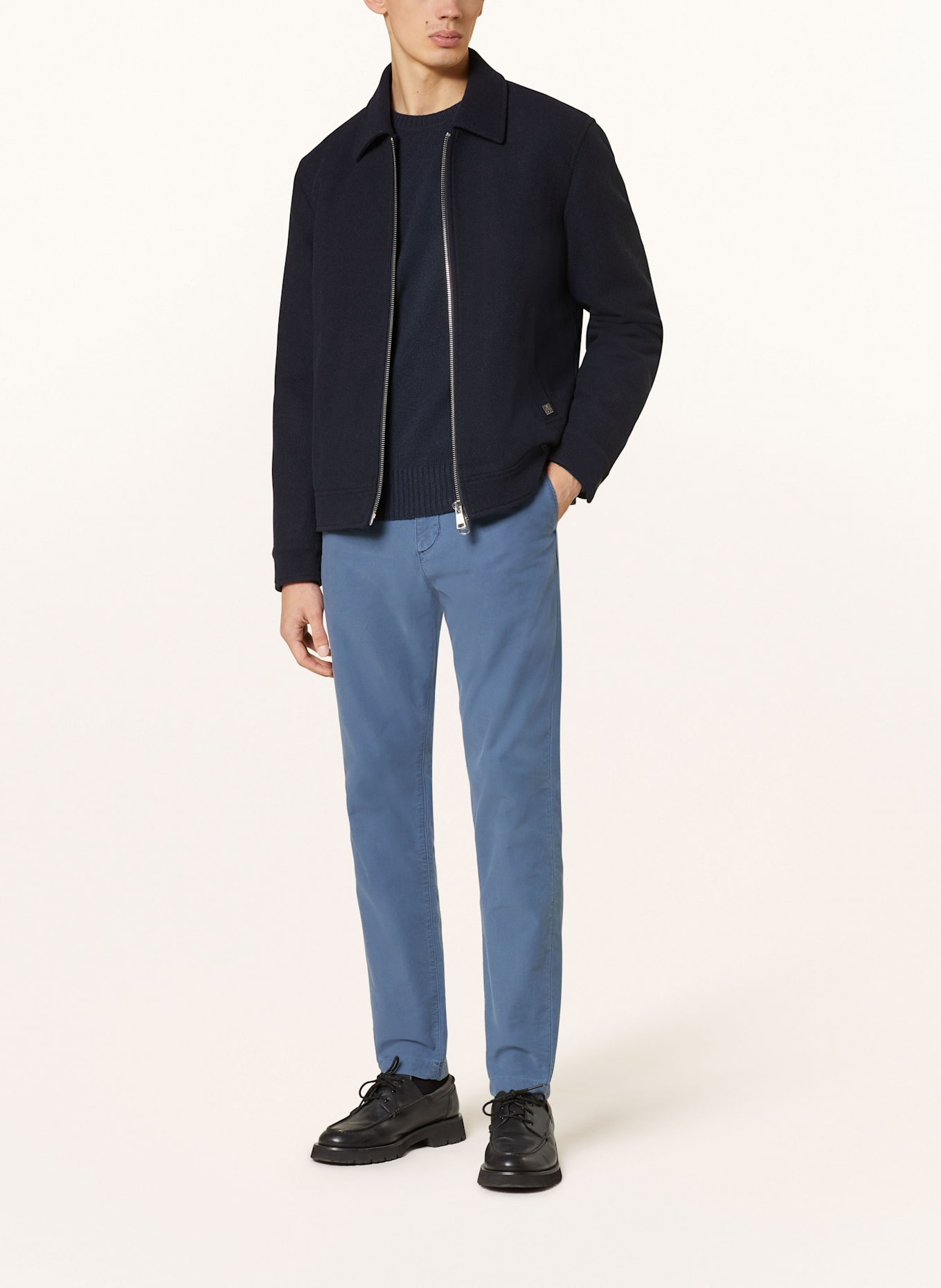 TOMMY HILFIGER Chino HARLEM Relaxed Tapered Fit: BLAUGRAU