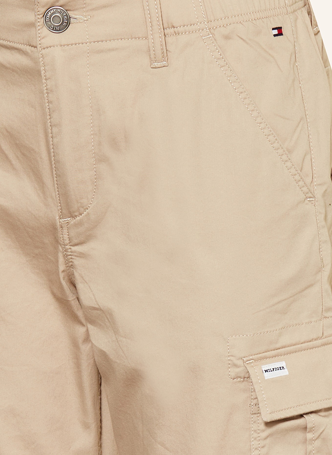 TOMMY HILFIGER Bojówki: BEŻOWY