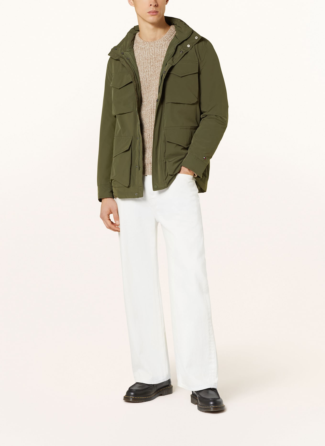 TOMMY HILFIGER Fieldjacket: KHAKI