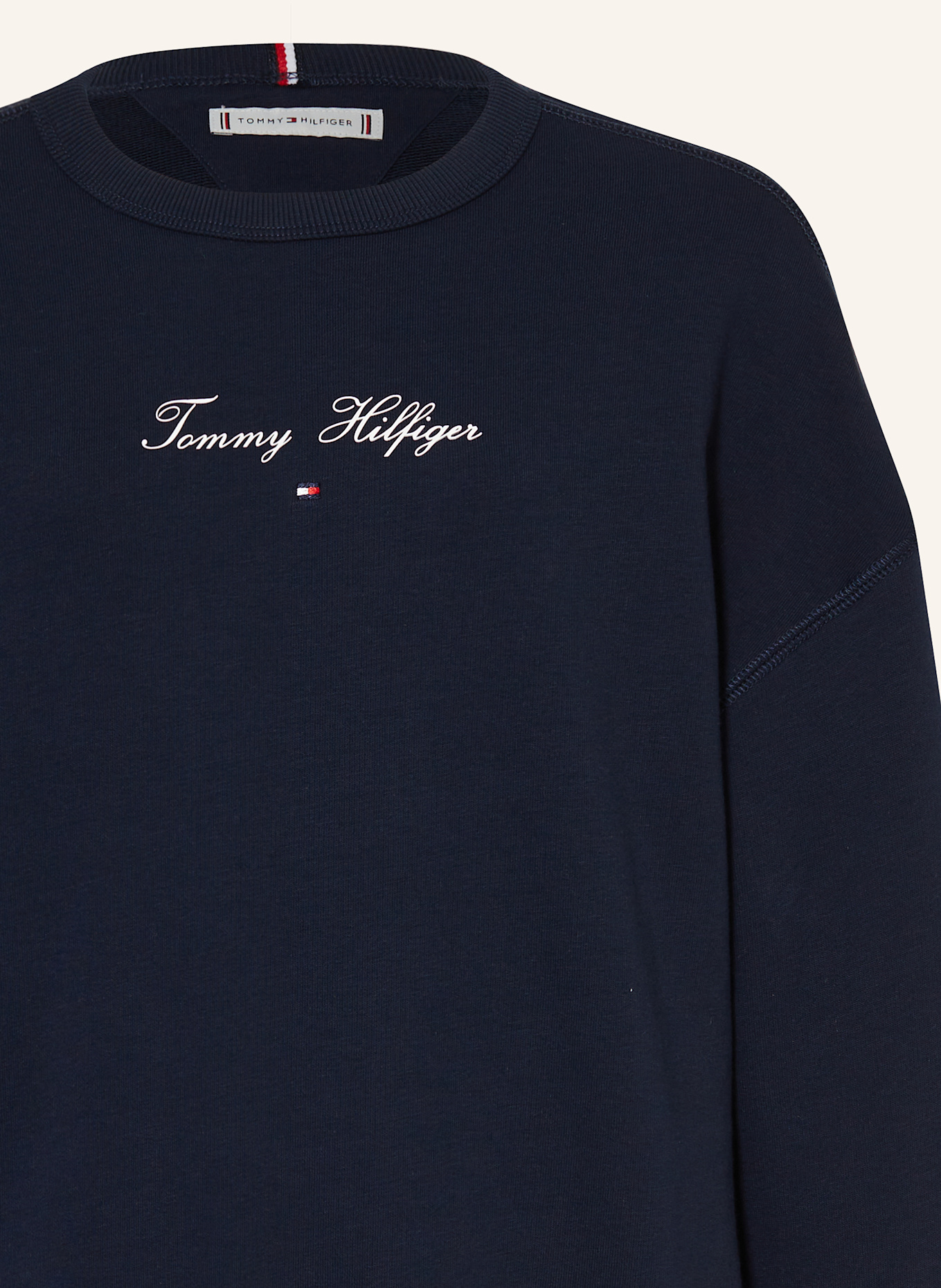 TOMMY HILFIGER Mikina: TMAVĚ MODRÁ