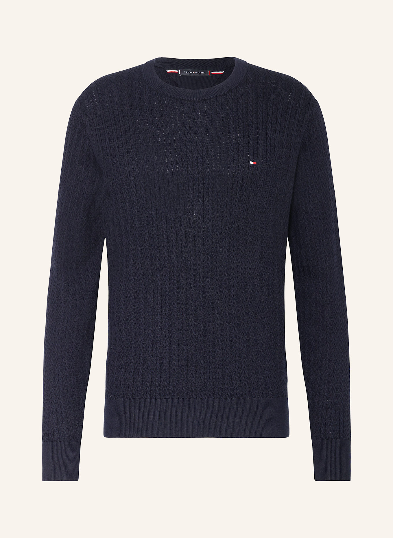 TOMMY HILFIGER Pullover: DUNKELBLAU