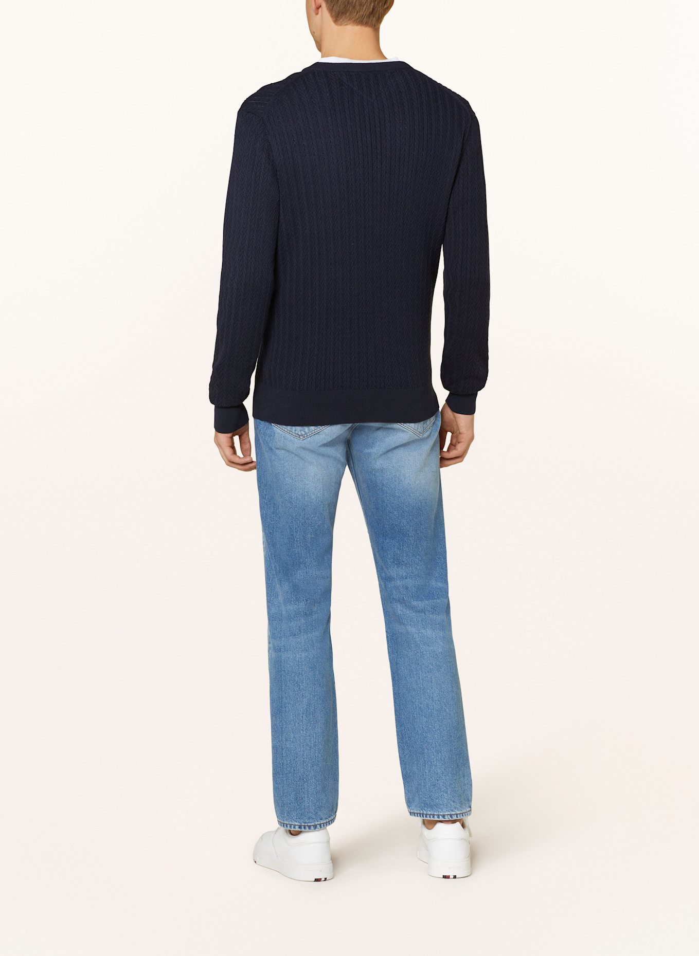 TOMMY HILFIGER Pullover: DUNKELBLAU