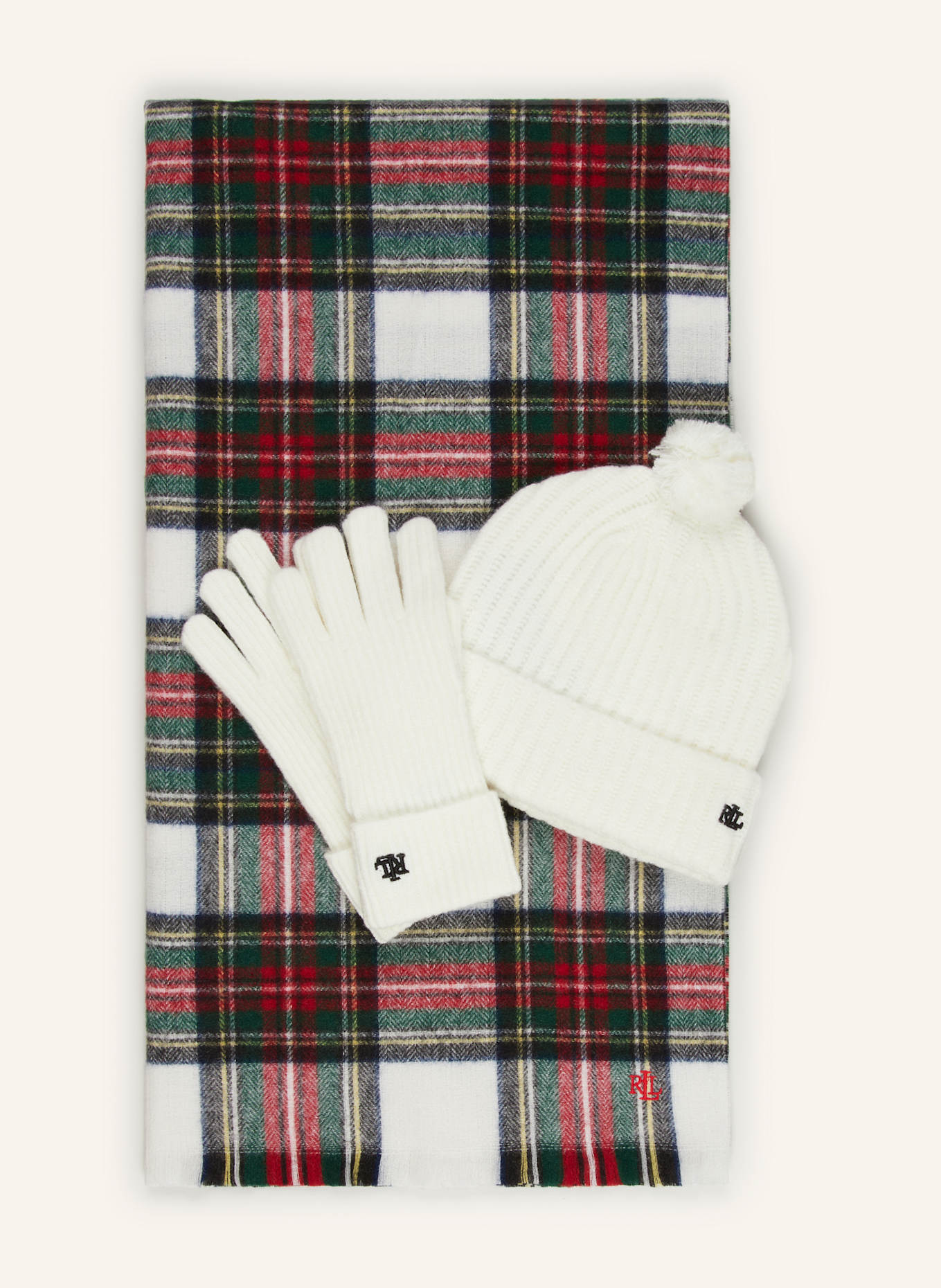 Polo hat scarf and glove set shop