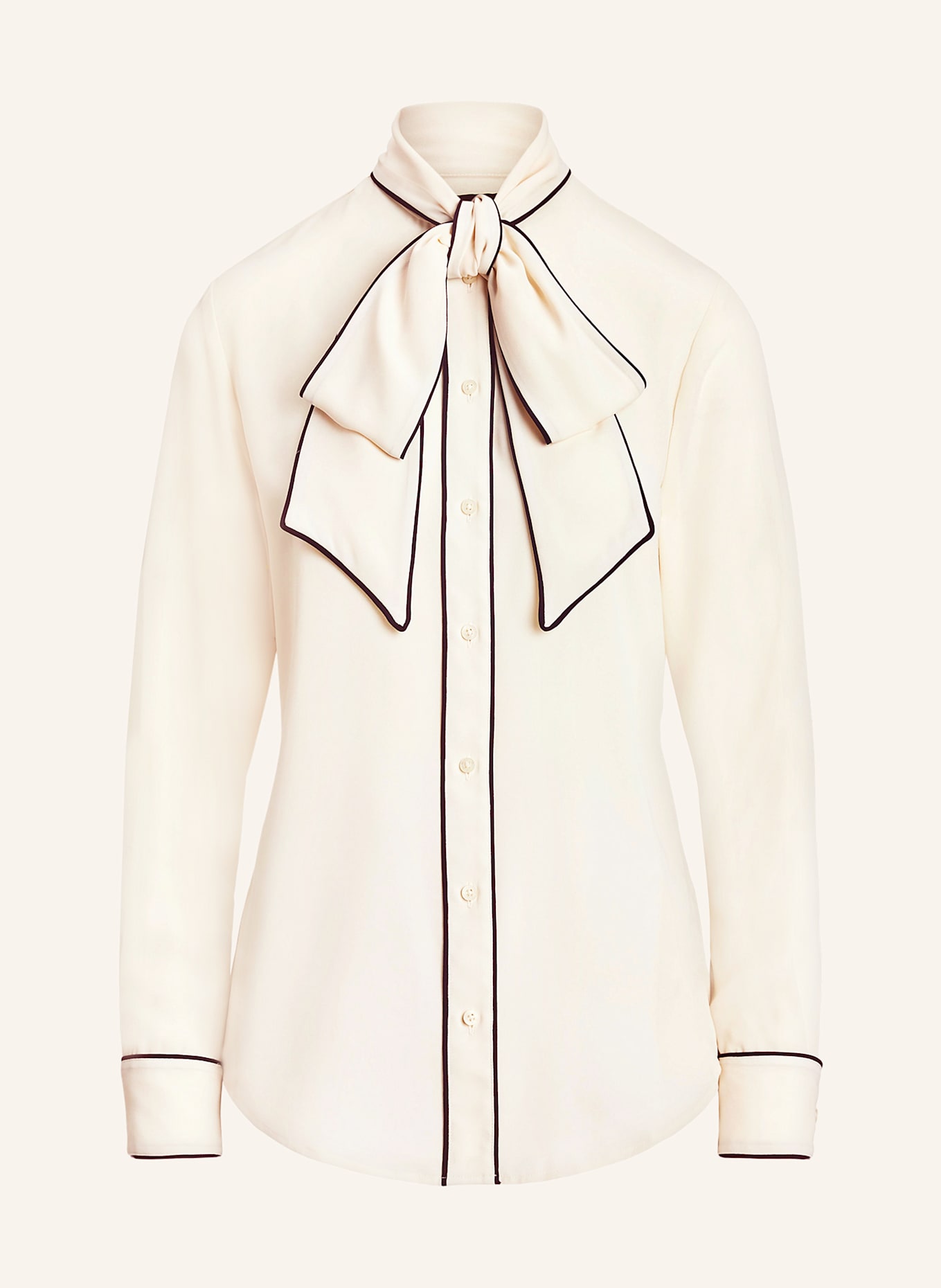 Ralph lauren bow tie blouse clearance