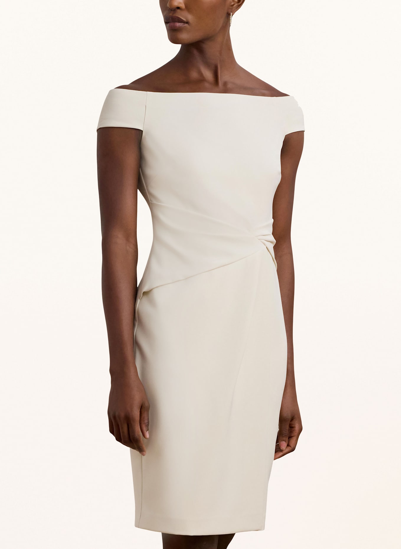 LAUREN RALPH LAUREN Koktejlové šaty: KRÉMOVÁ