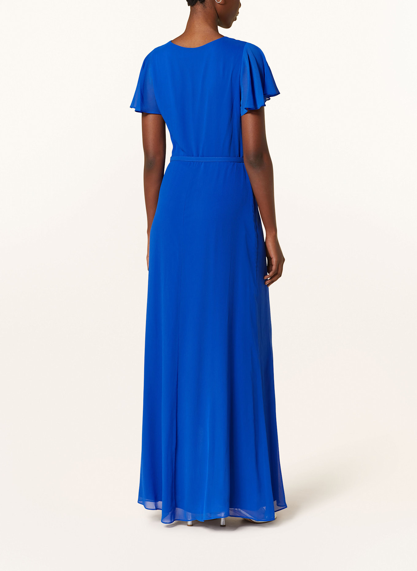 LAUREN RALPH LAUREN Abendkleid FARRYSH mit Volants: BLAU